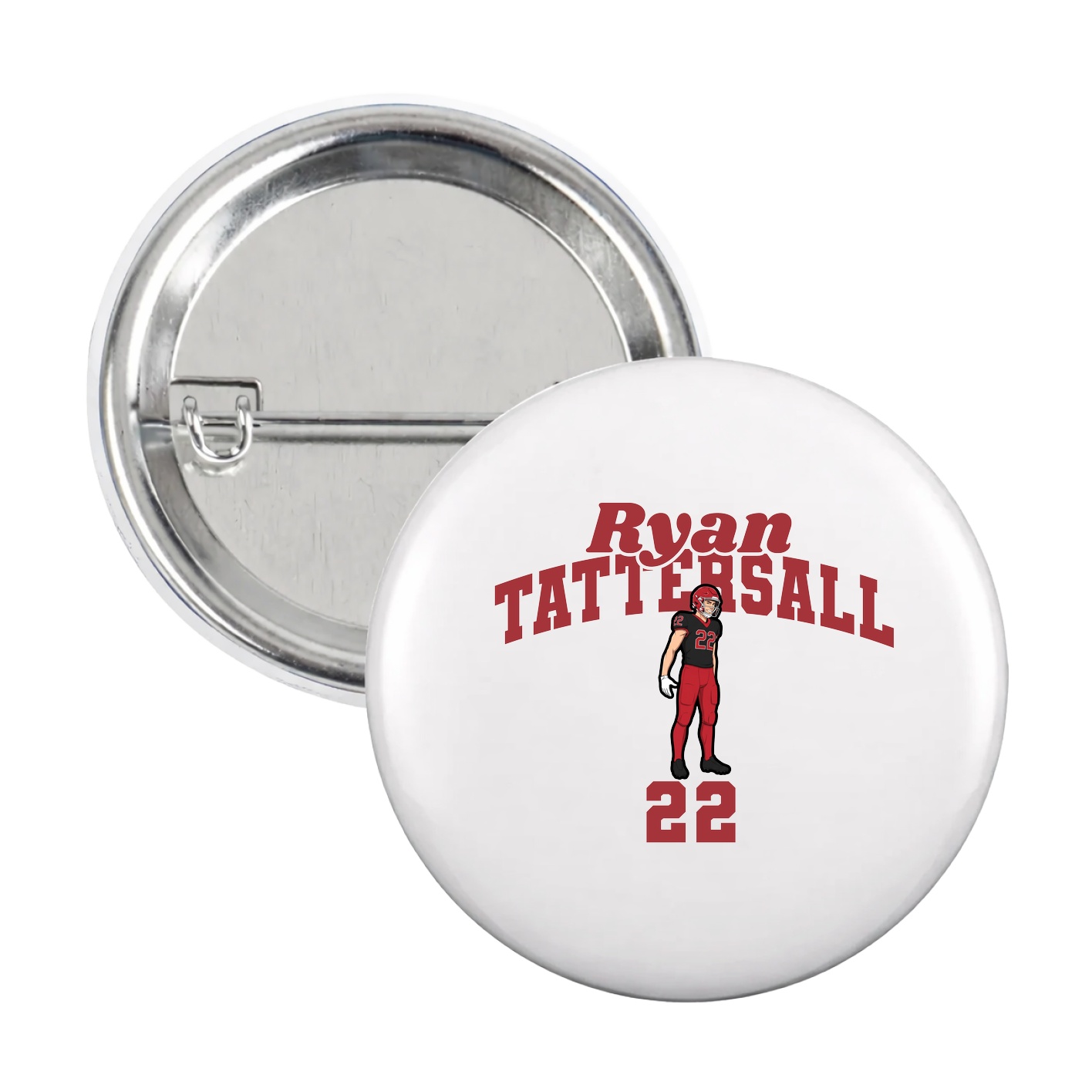Game Day Button — Signature Arch in White