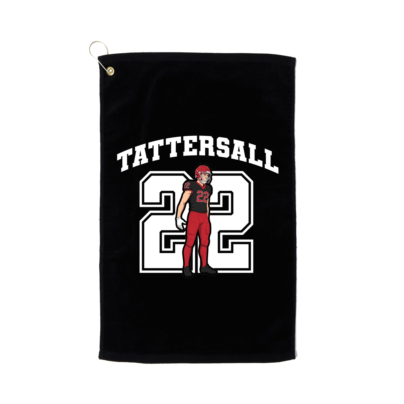 Golf Towel — Number in Black