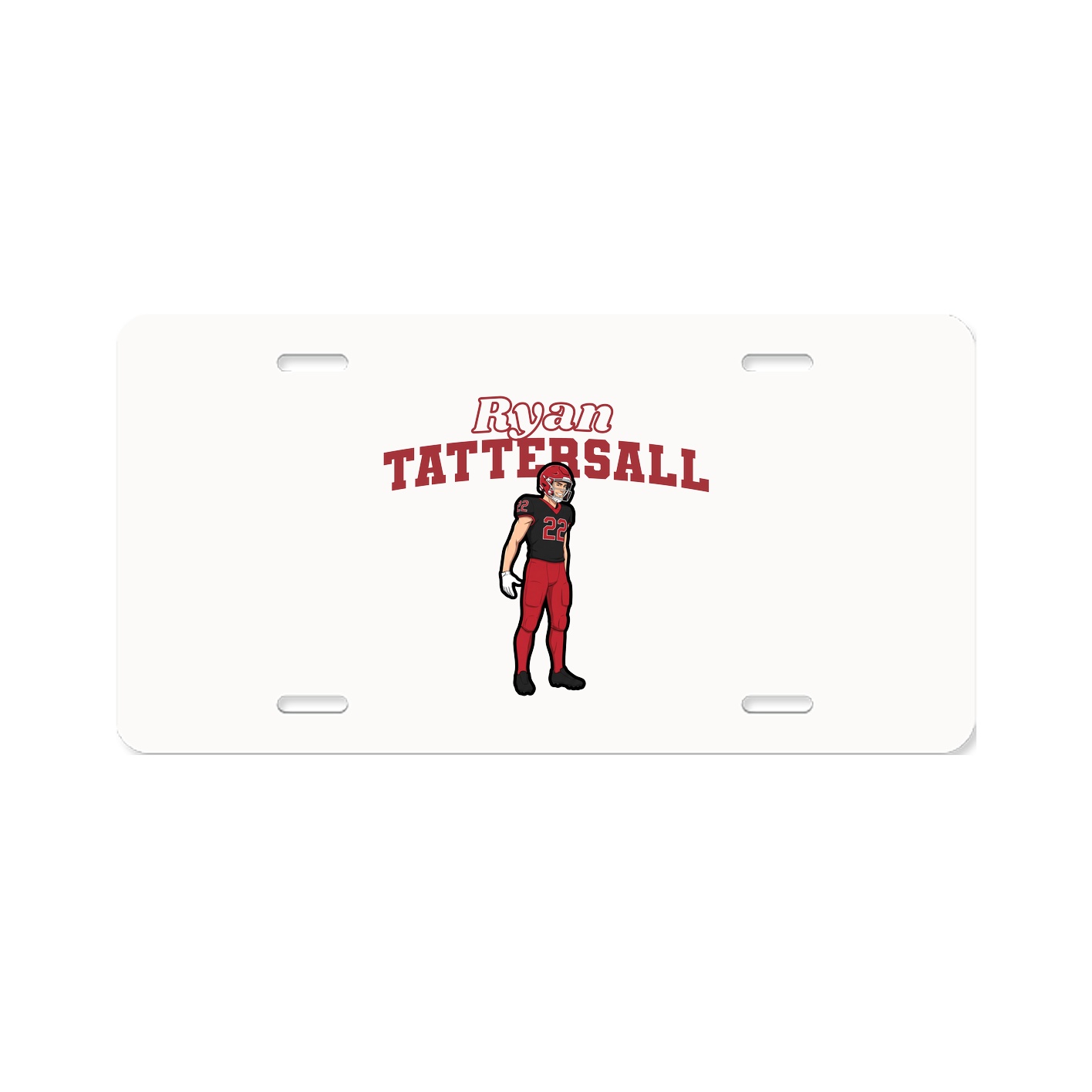 License Plate — Name Arch in Classic