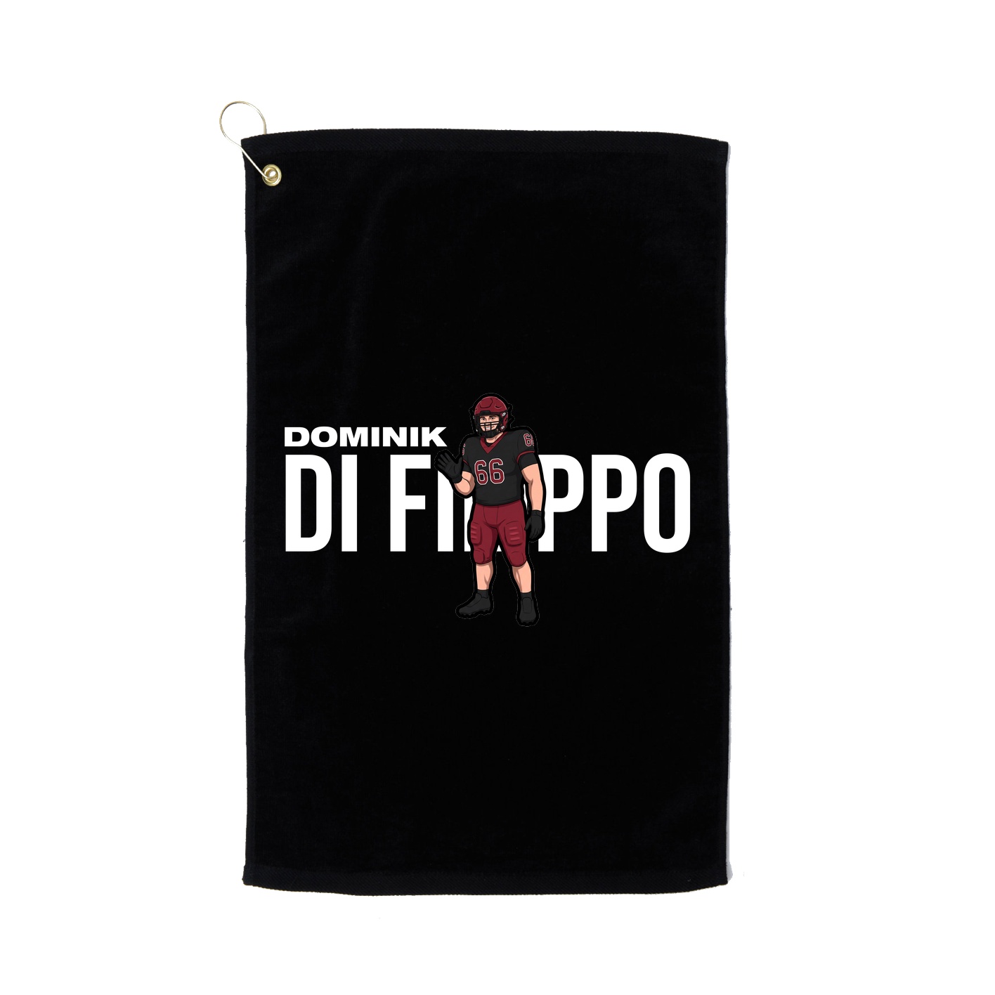 Golf Towel — Player Name in Black