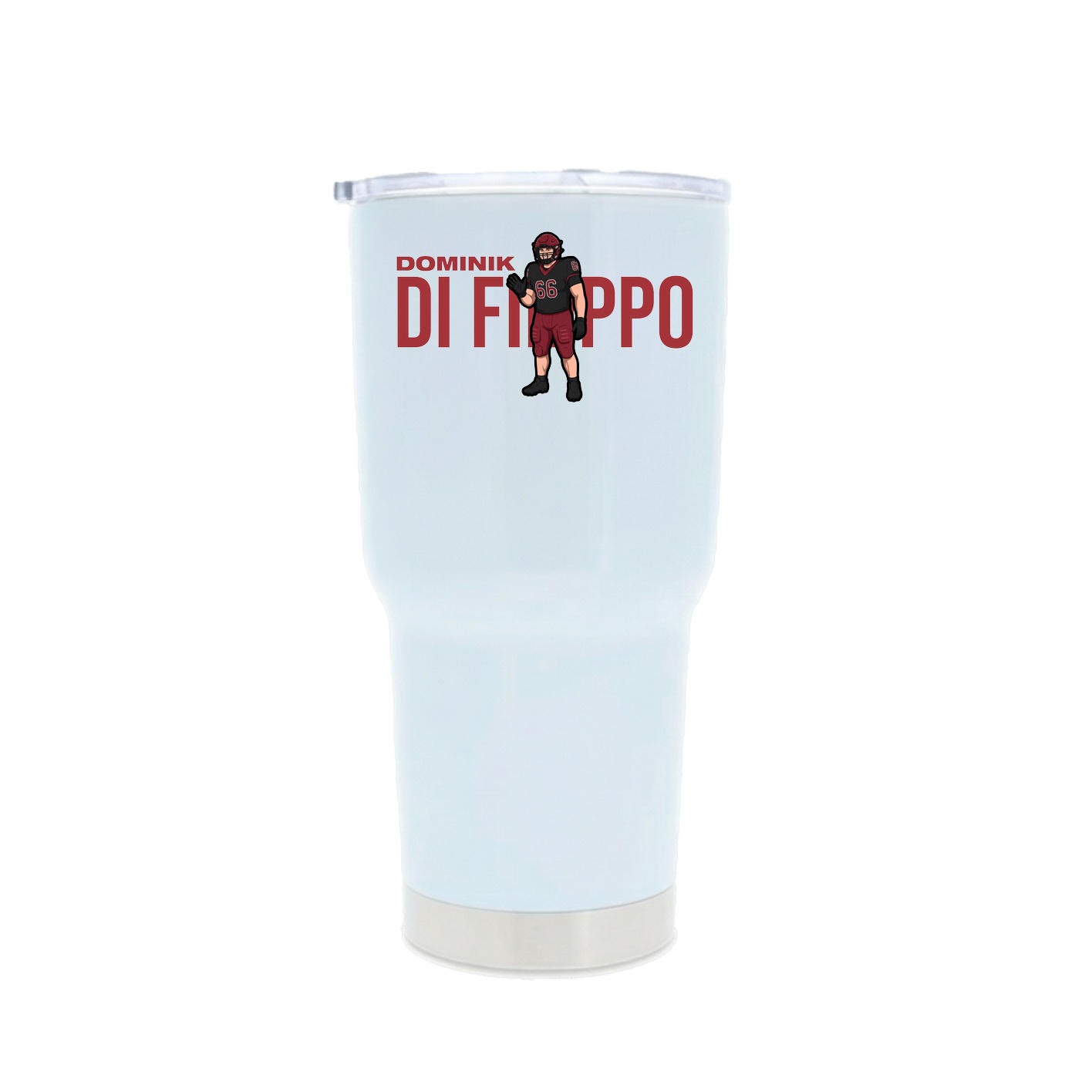 30oz Stainless Steel Tumbler — Player Name in White