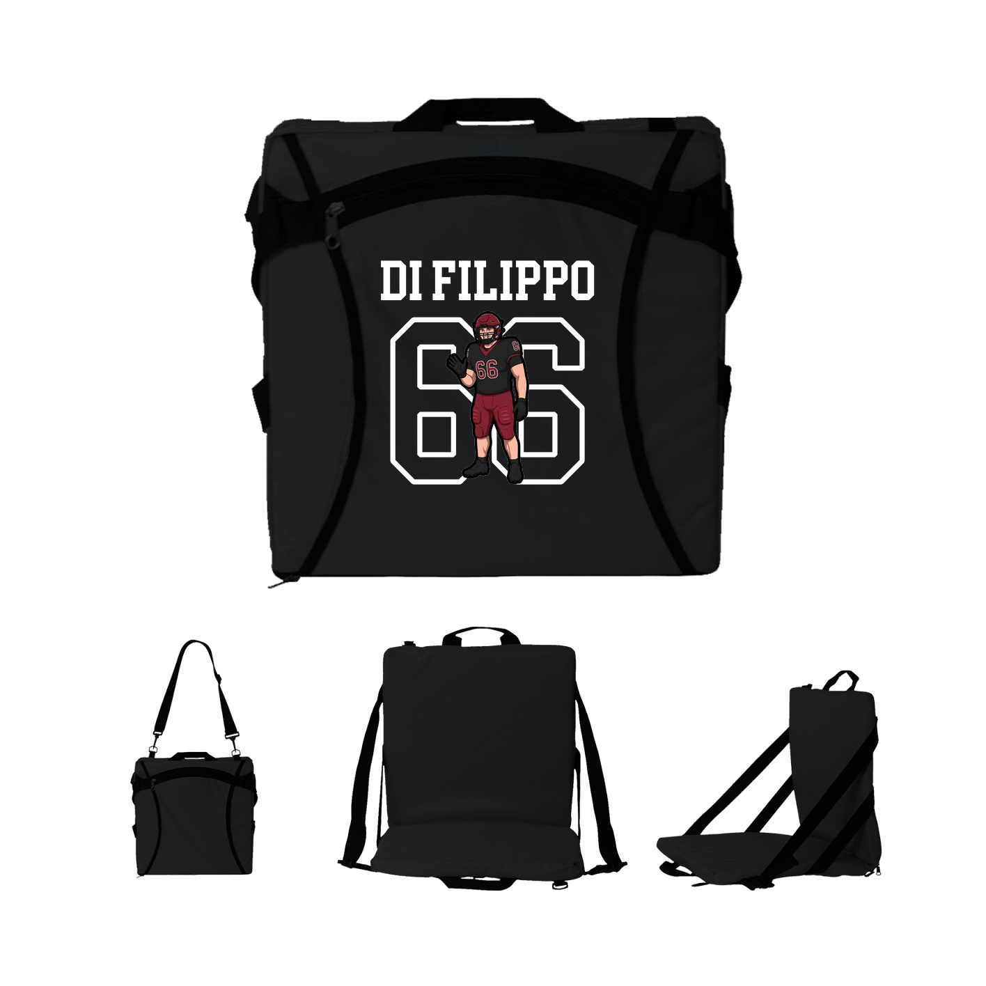 Folding Stadium Seat — Shirsey in Black