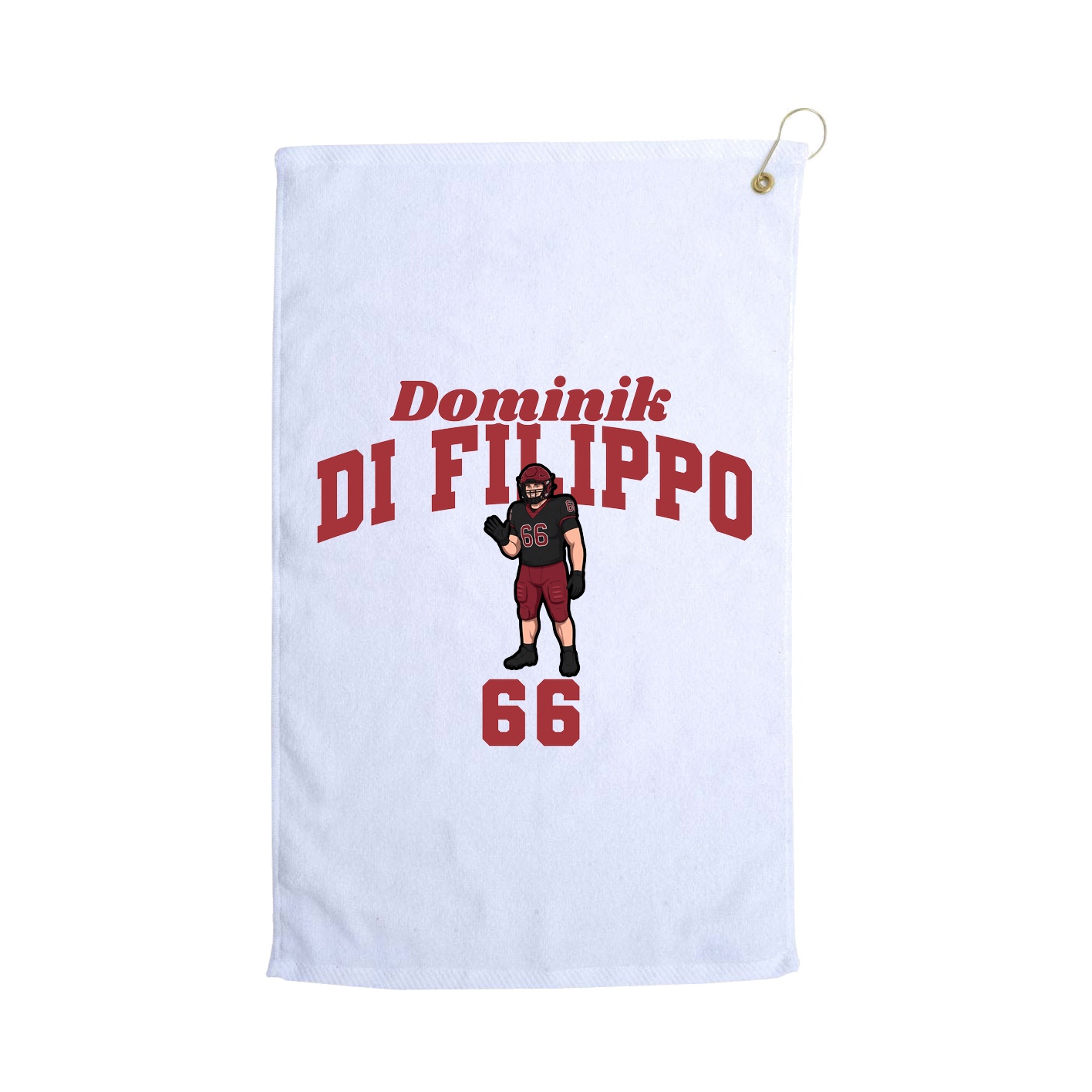 Golf Towel — Signature Arch in White