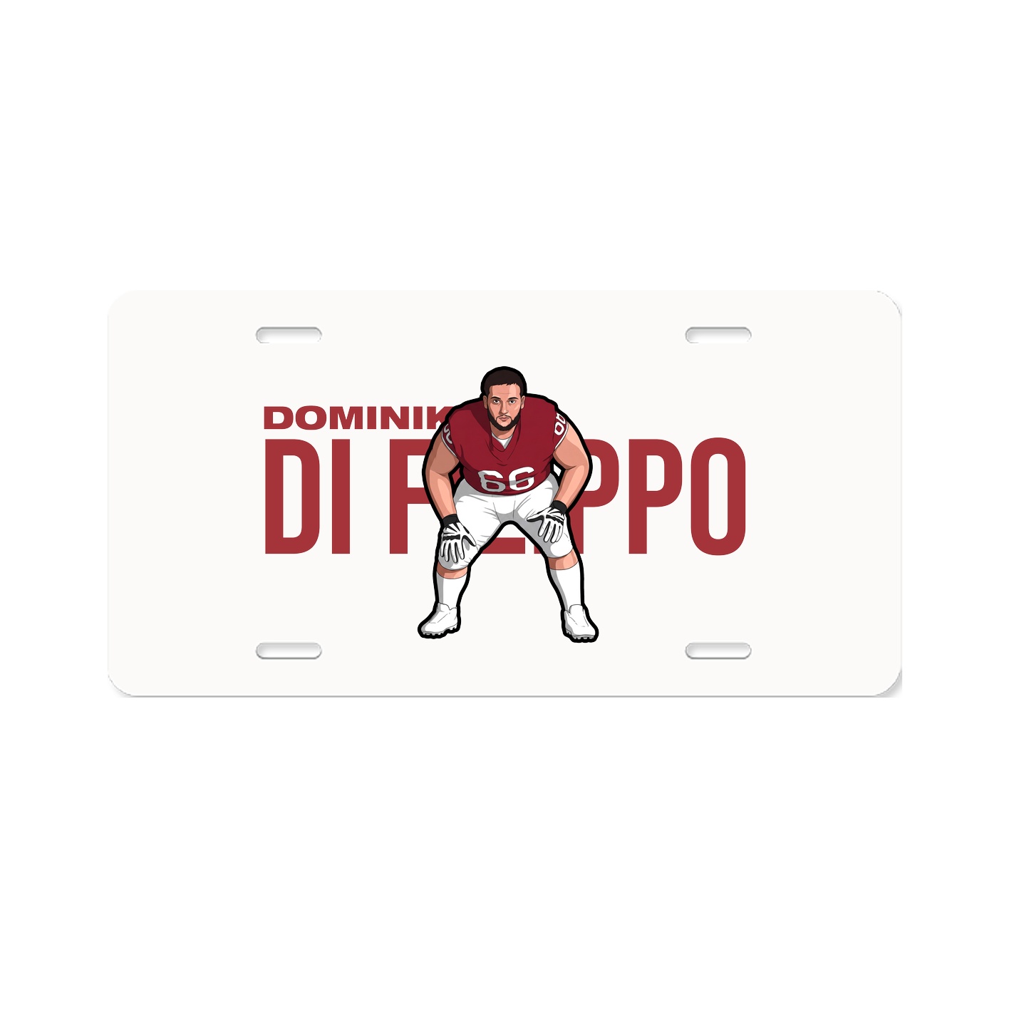 License Plate — Player Name in Classic