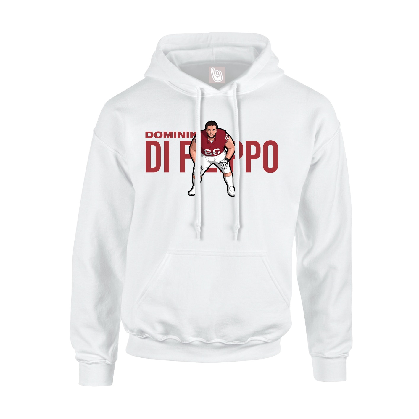 Youth Hoodie — Player Name in White