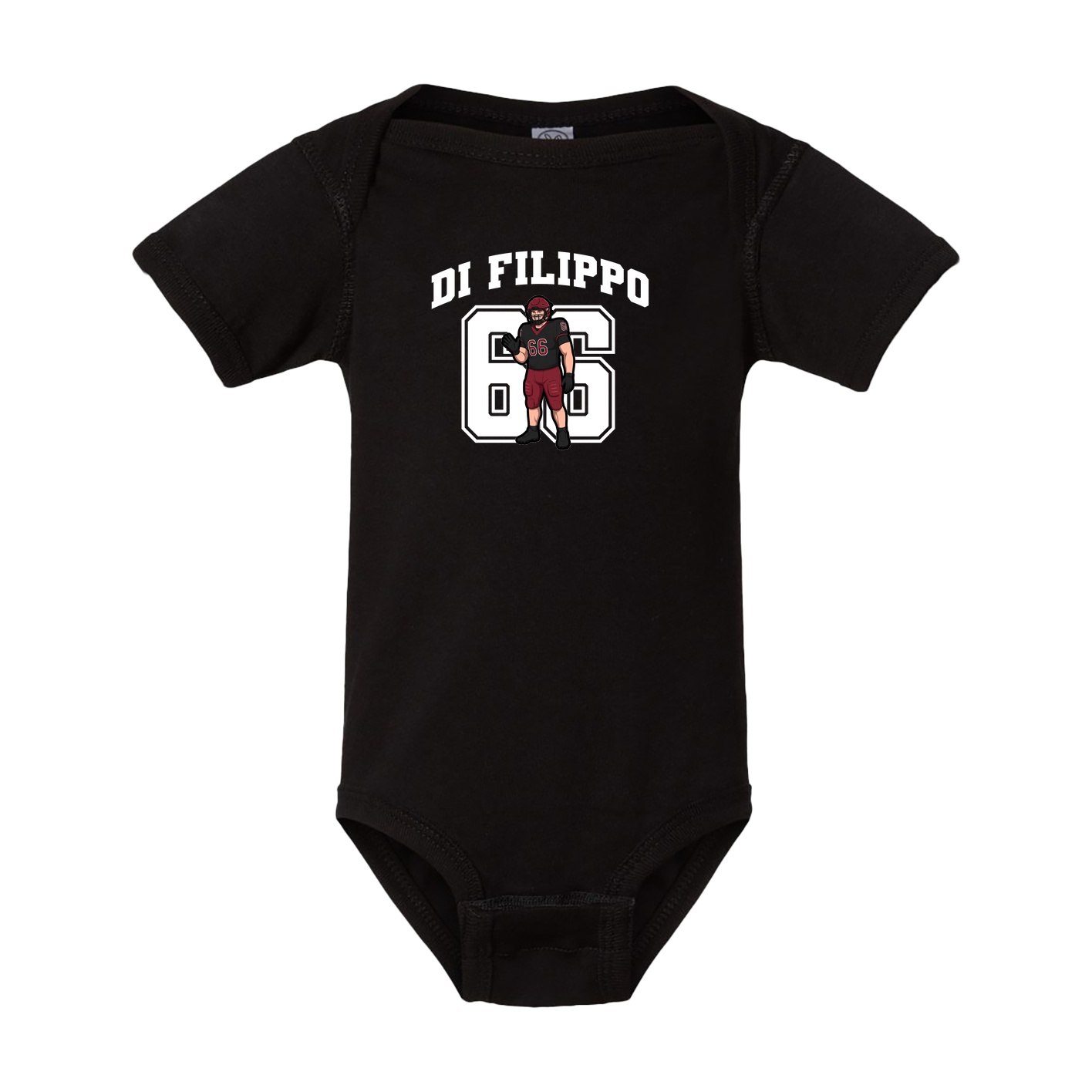 Baby Onesie — Number in Black