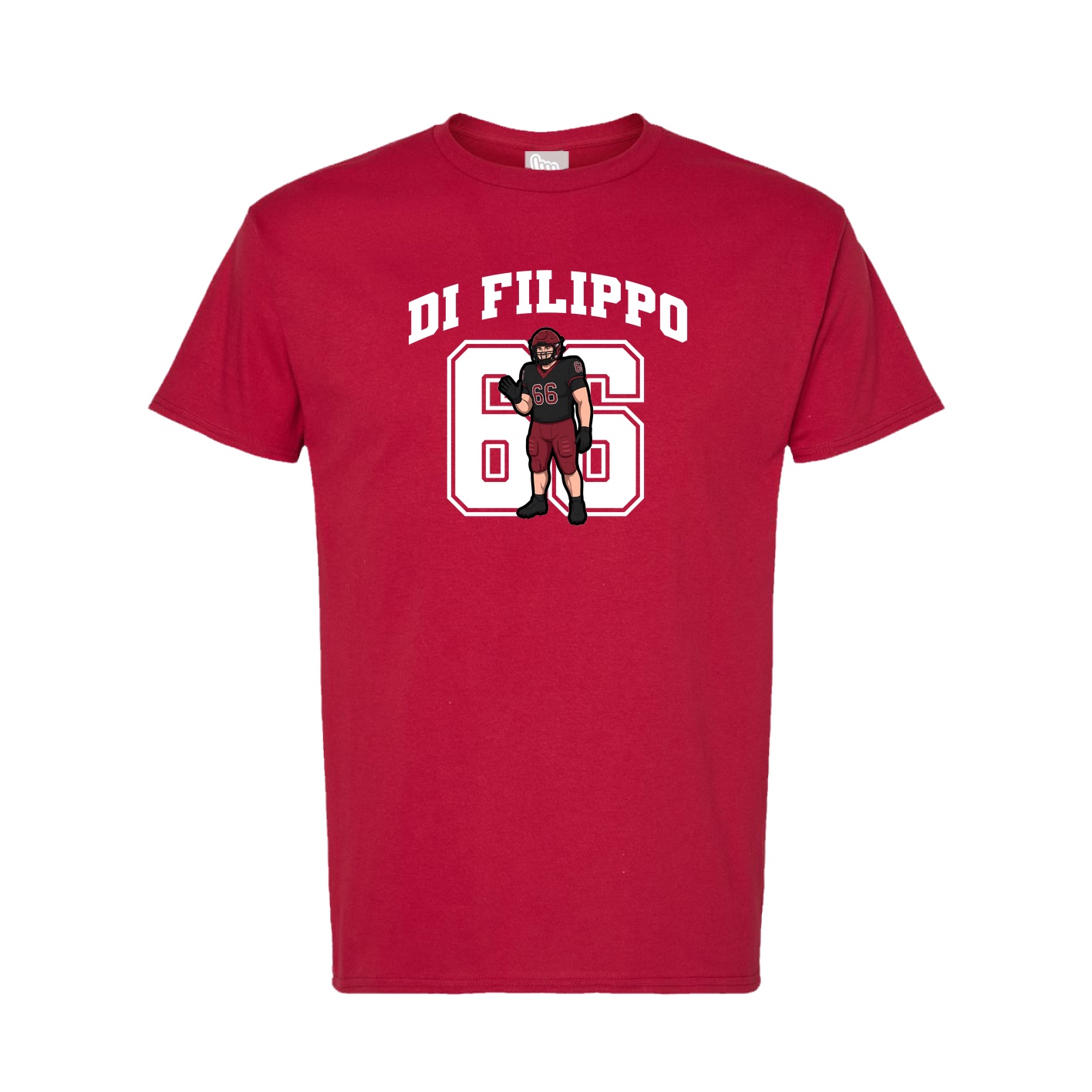 Tee — Number in Crimson