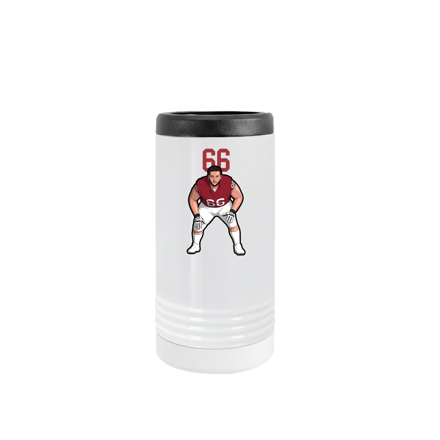 Slim Beverage Holder — Number Top in White