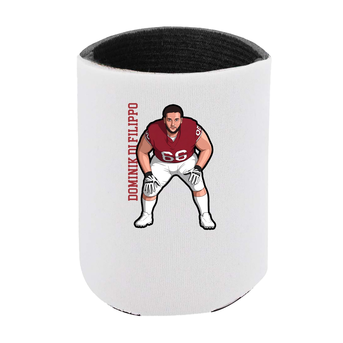 Can Holder — Name Vertical in White