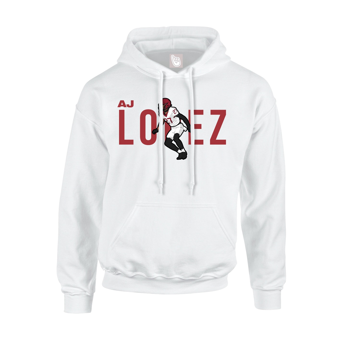 Hoodie — Player Name in White