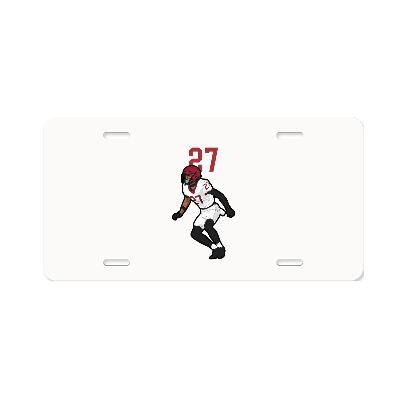 License Plate — Number Top in Classic