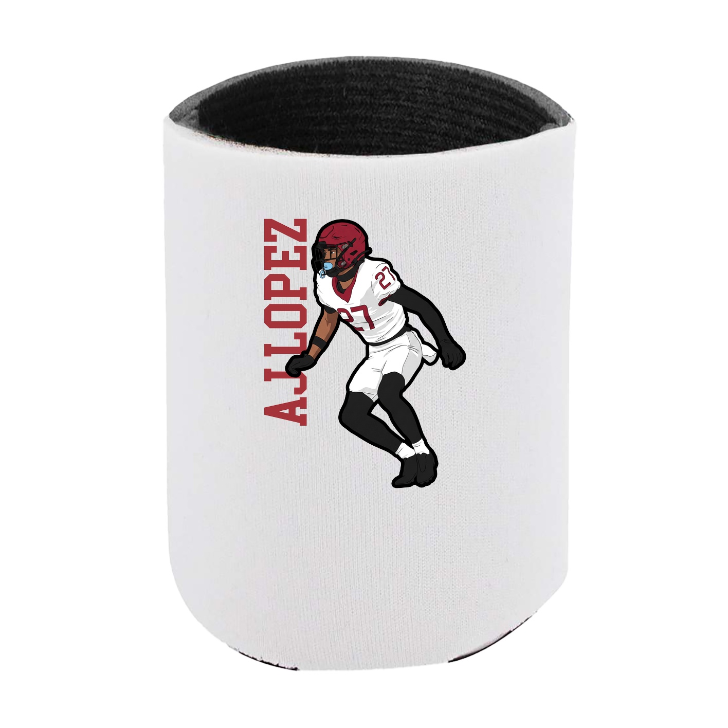 Can Holder — Name Vertical in White