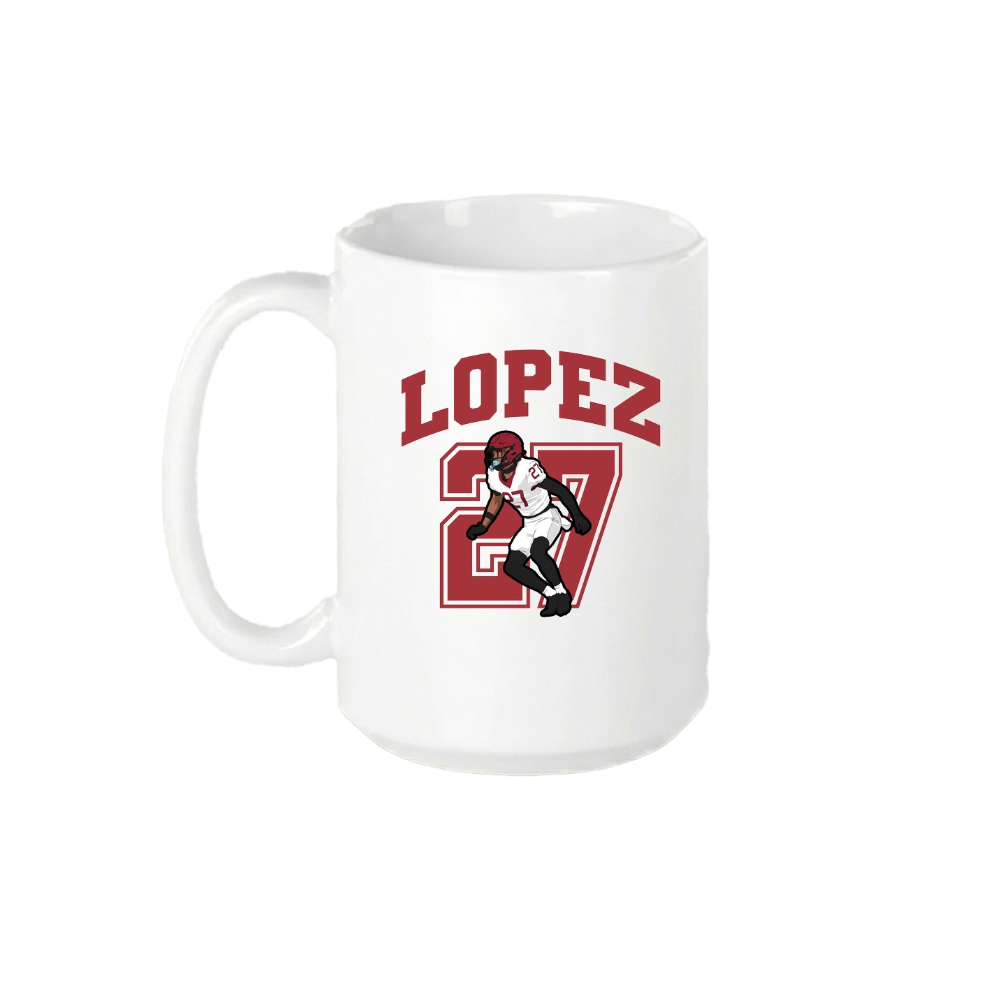 15oz Coffee Mug — Number in White