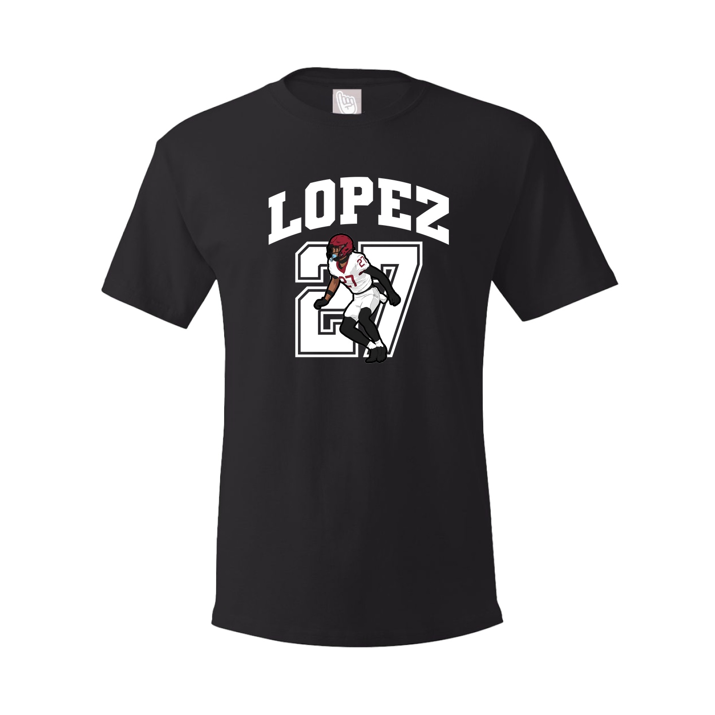 Youth Tee — Number in Black