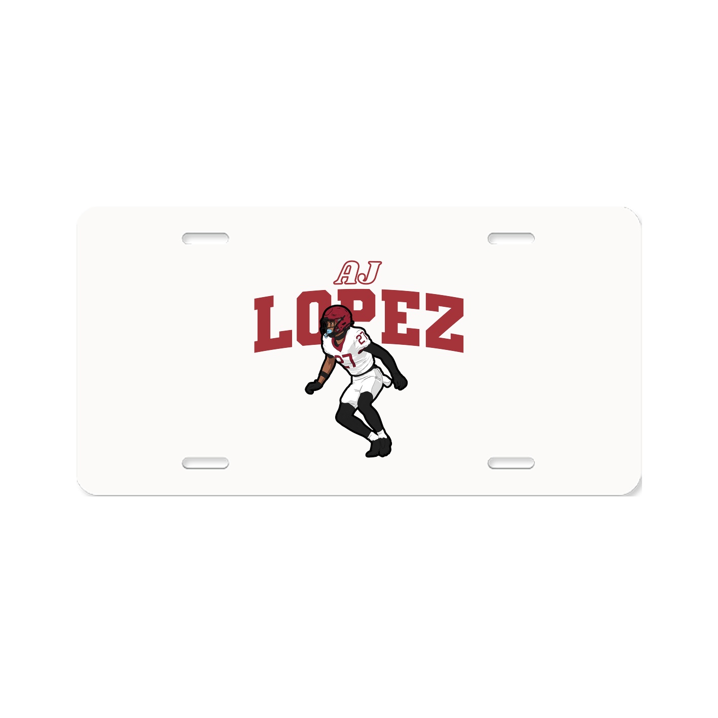 License Plate — Name Arch in Classic