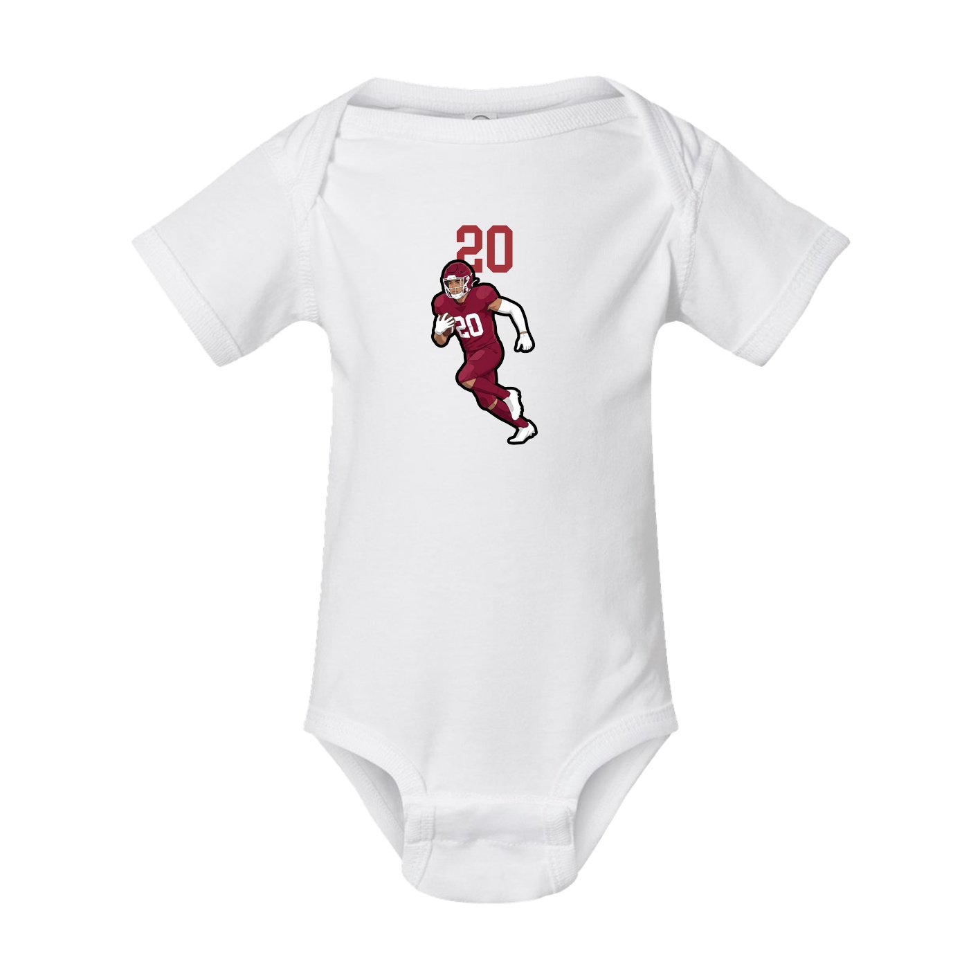 Baby Onesie — Number Top in White