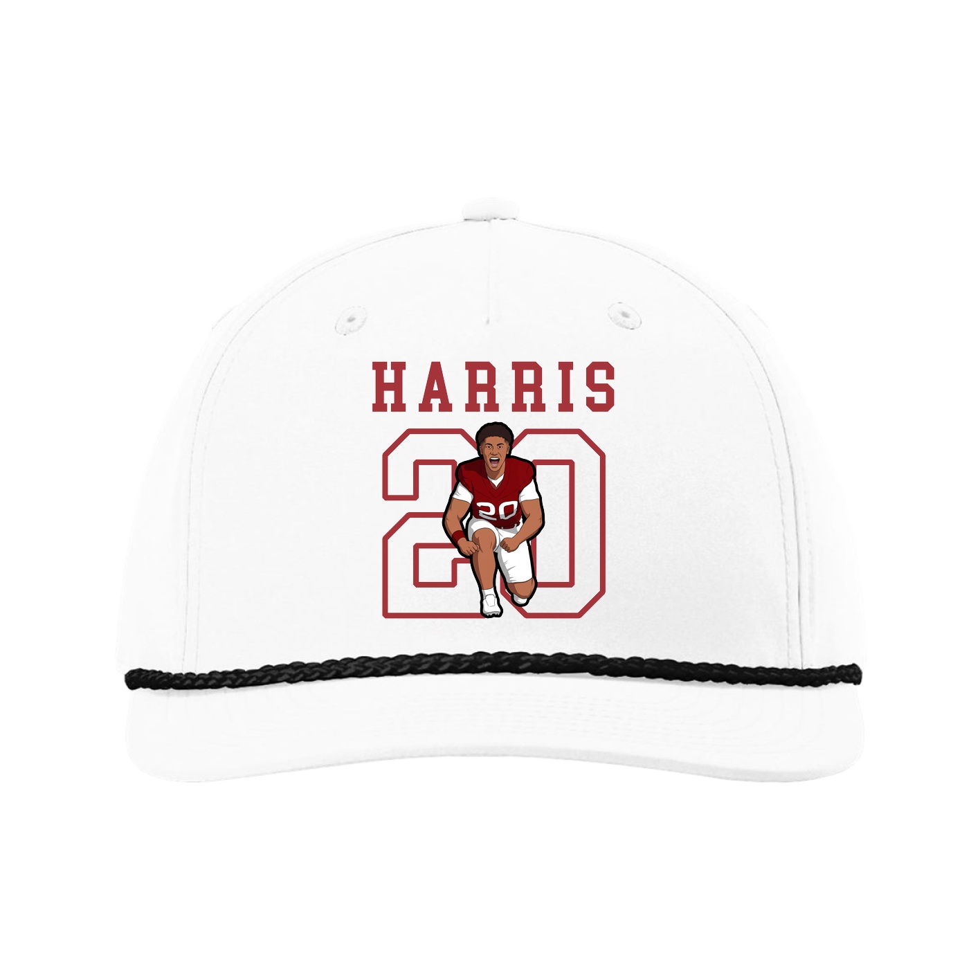 Five-Panel Classic Rope Cap — Shirsey in White