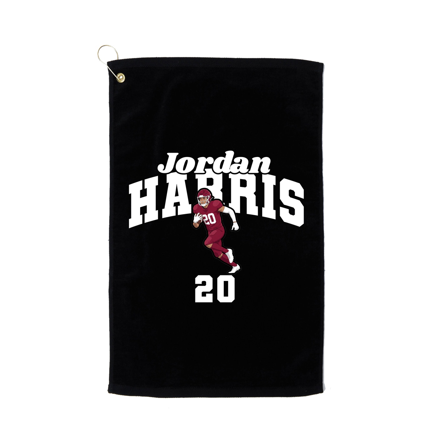 Golf Towel — Signature Arch in Black