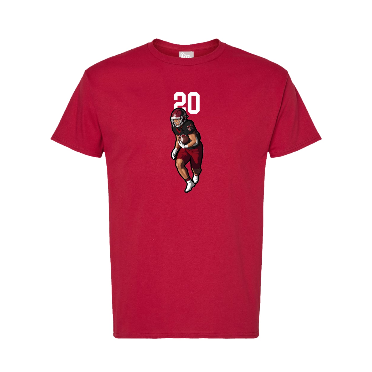 Tee — Number Top in Crimson