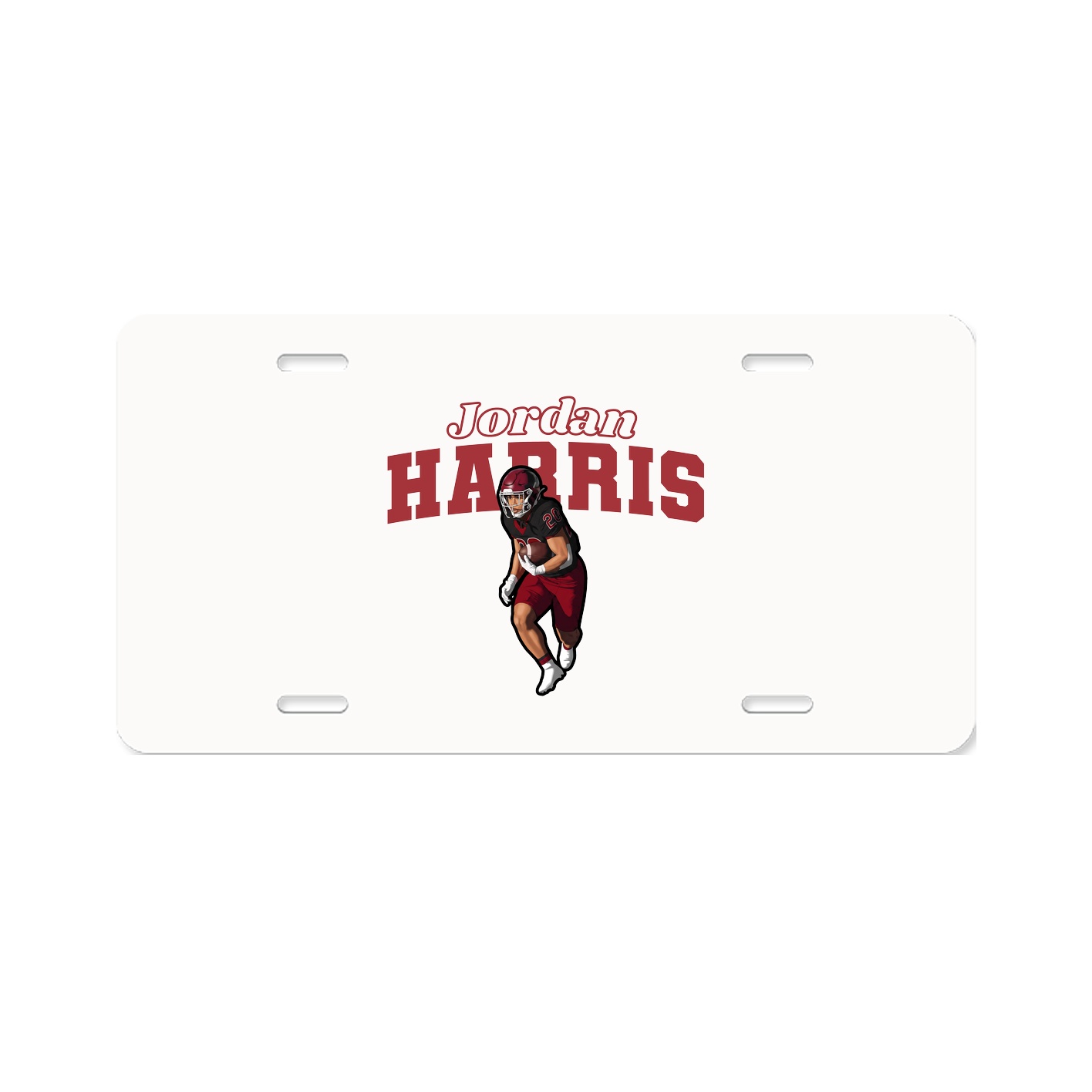 License Plate — Name Arch in Classic