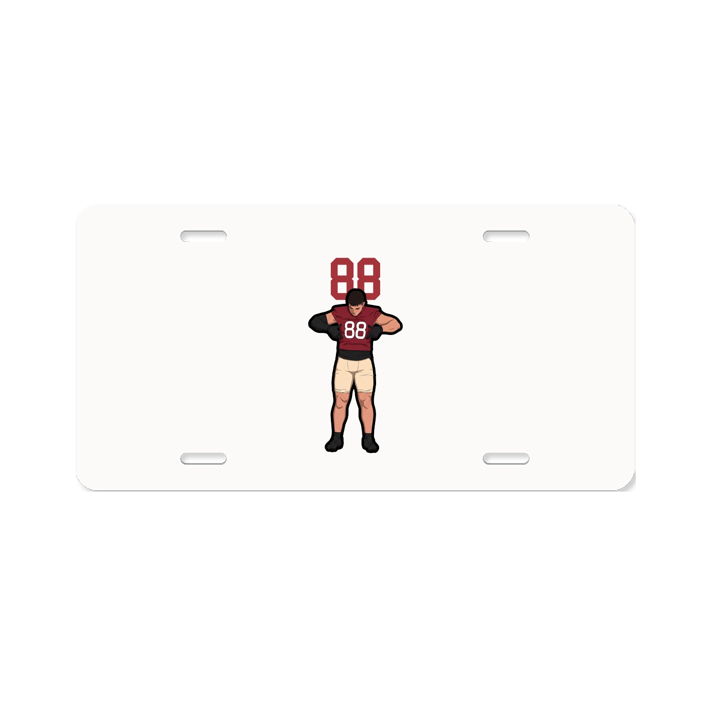 License Plate — Number Top in Classic
