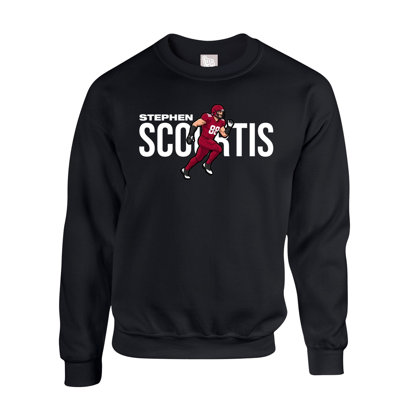 Fleece Crew — Player Name in Black