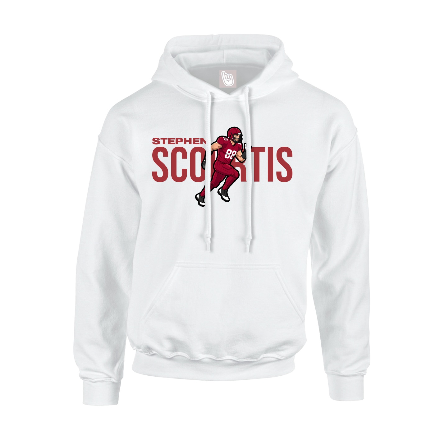 Youth Hoodie — Player Name in White