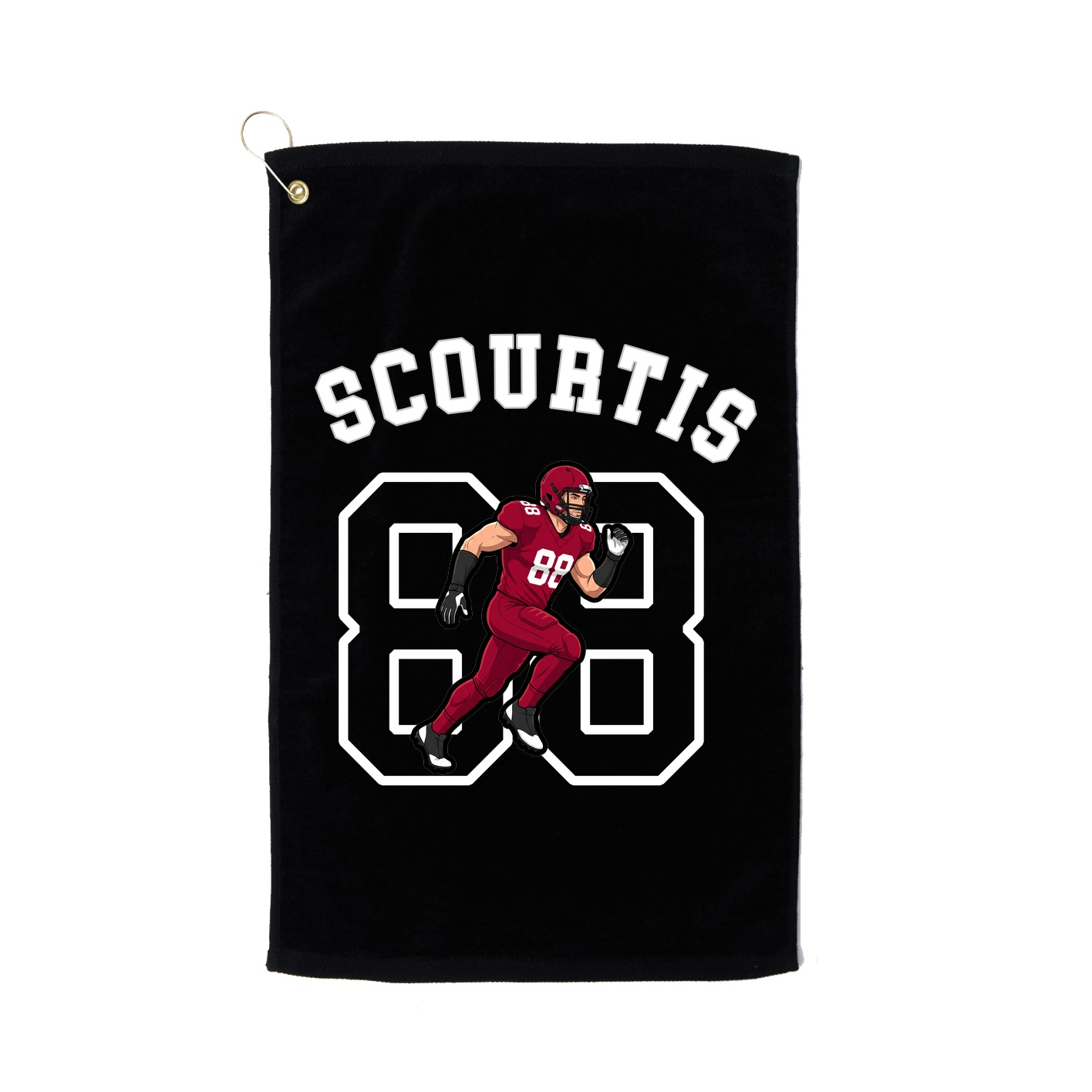 Golf Towel — Shirsey Arch in Black