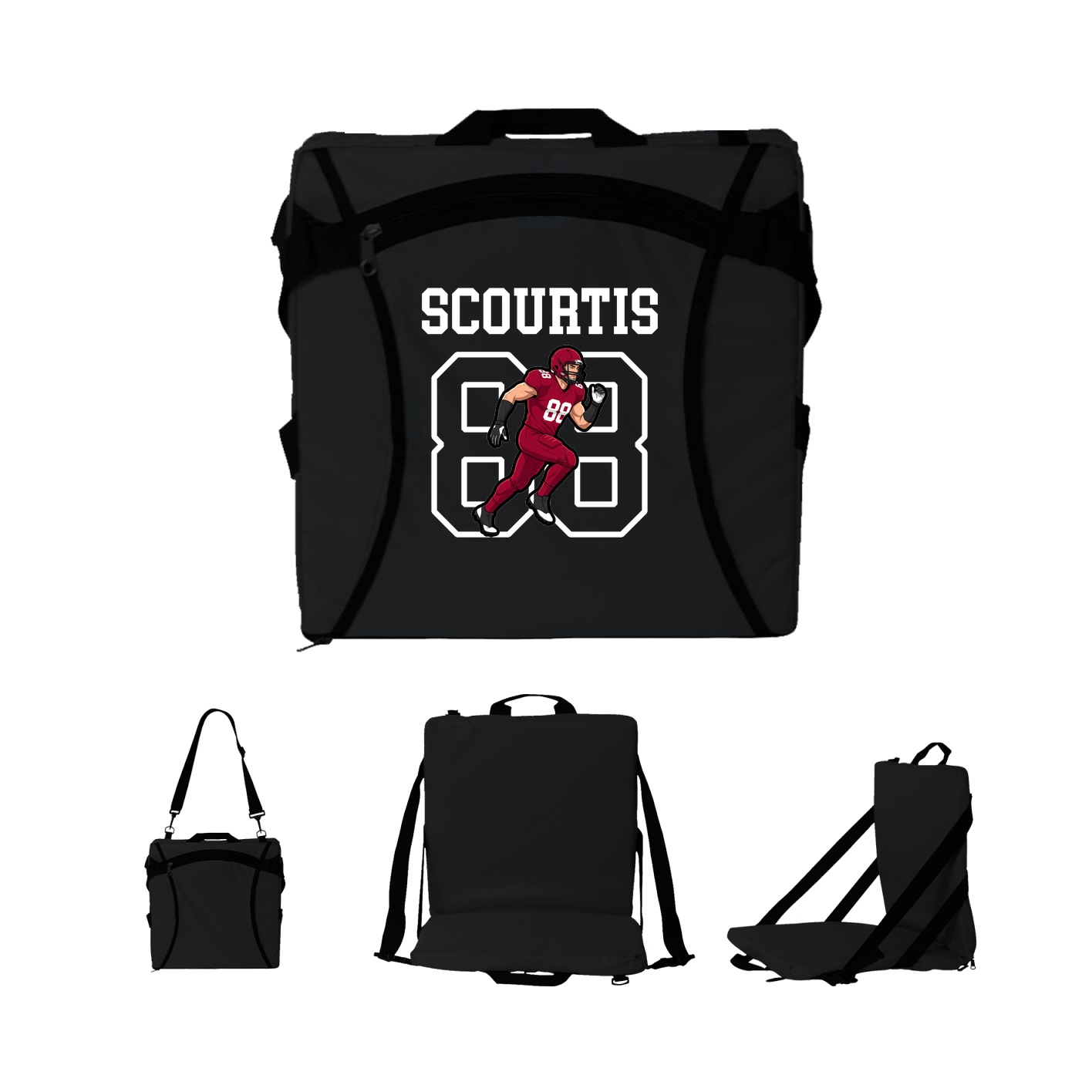 Folding Stadium Seat — Shirsey in Black