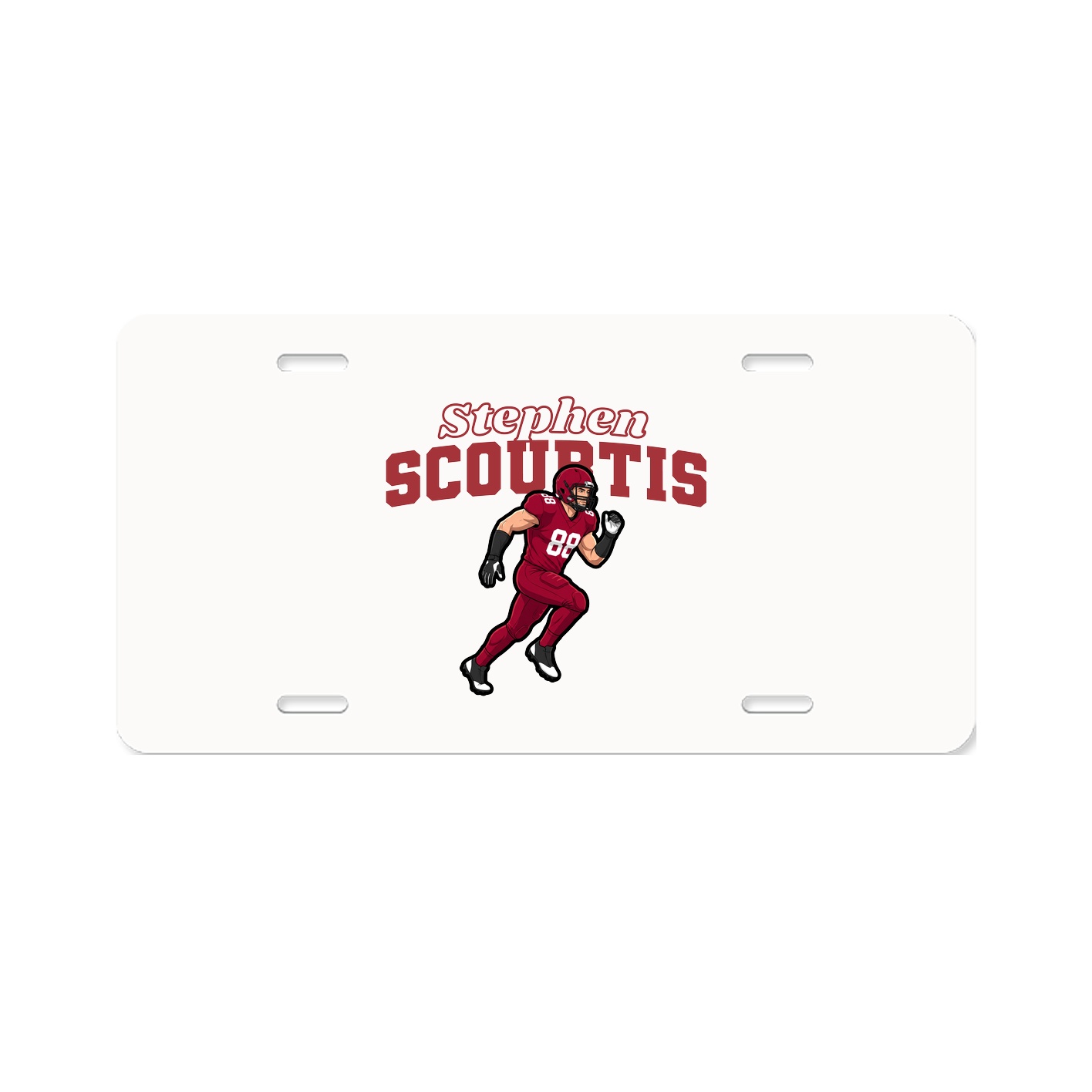 License Plate — Name Arch in Classic