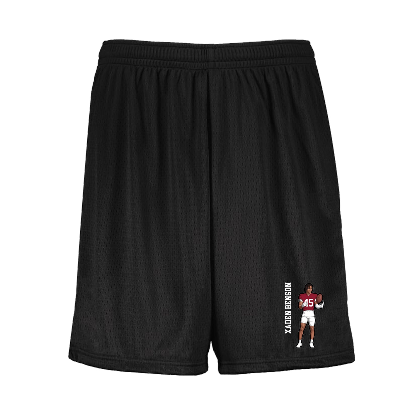 Shorts — Name Vertical in Black