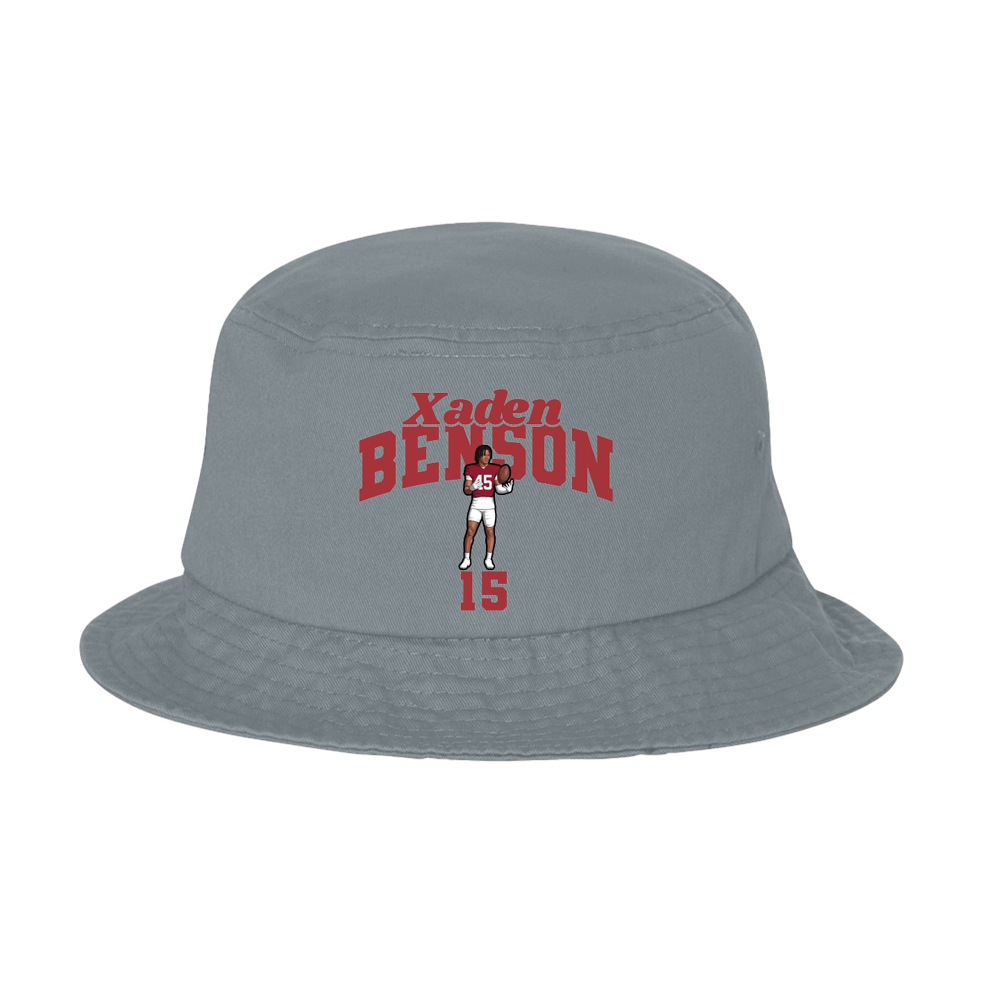 Bucket Cap — Signature Arch in Grey