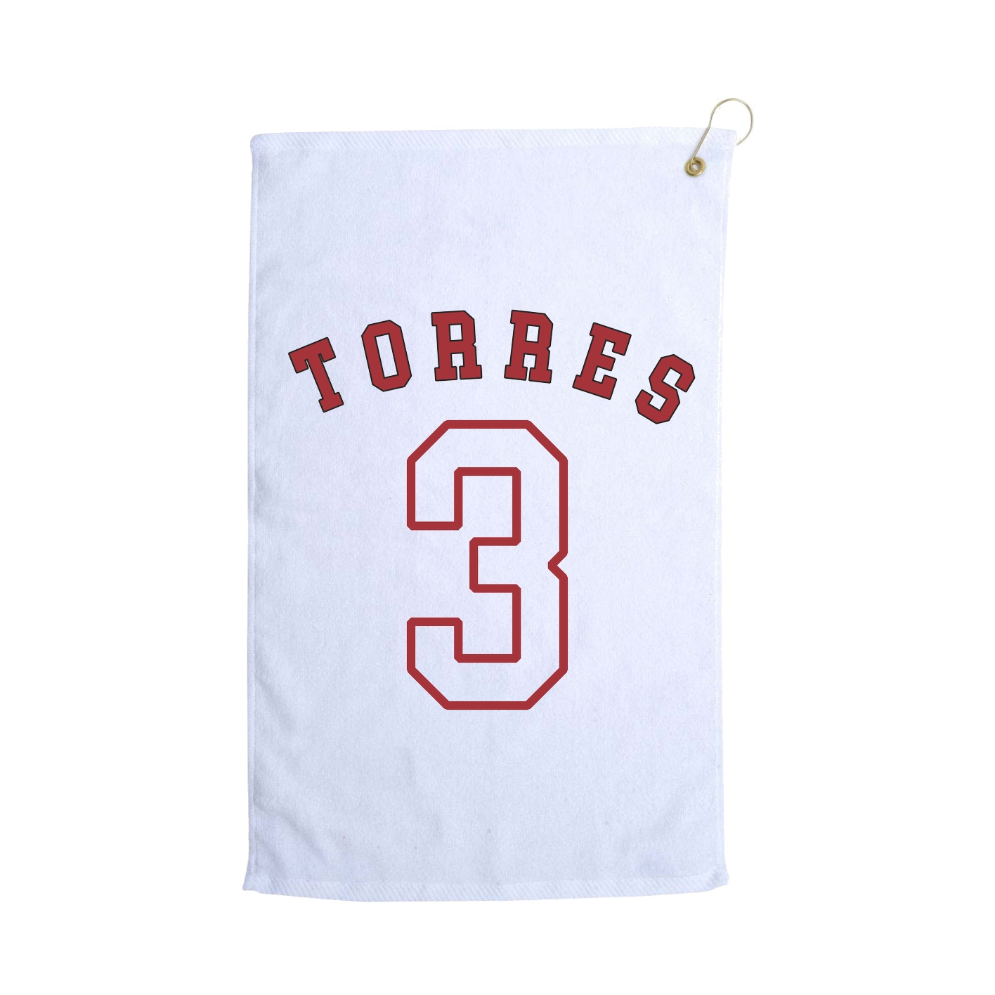 Golf Towel — Shirsey Arch in White