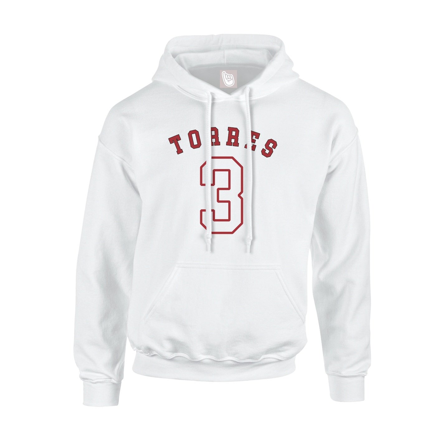 Hoodie — Shirsey Arch in White