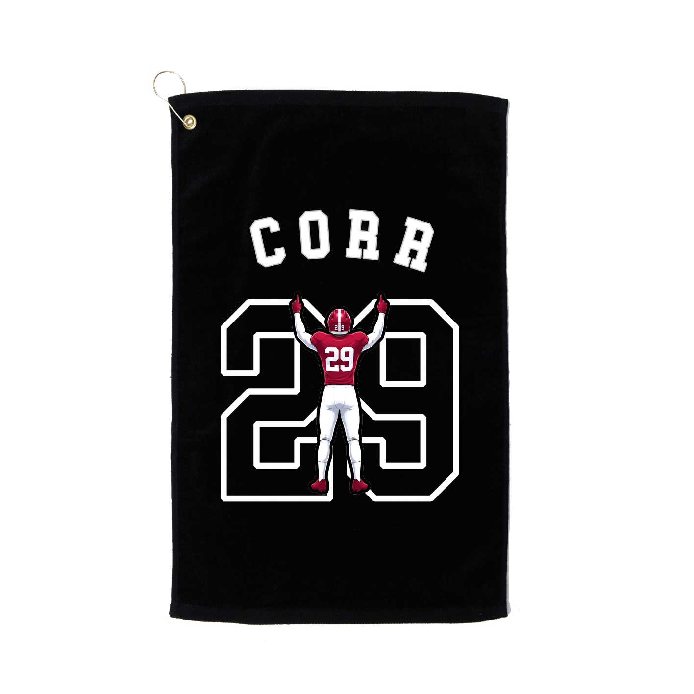 Golf Towel — Shirsey Arch in Black