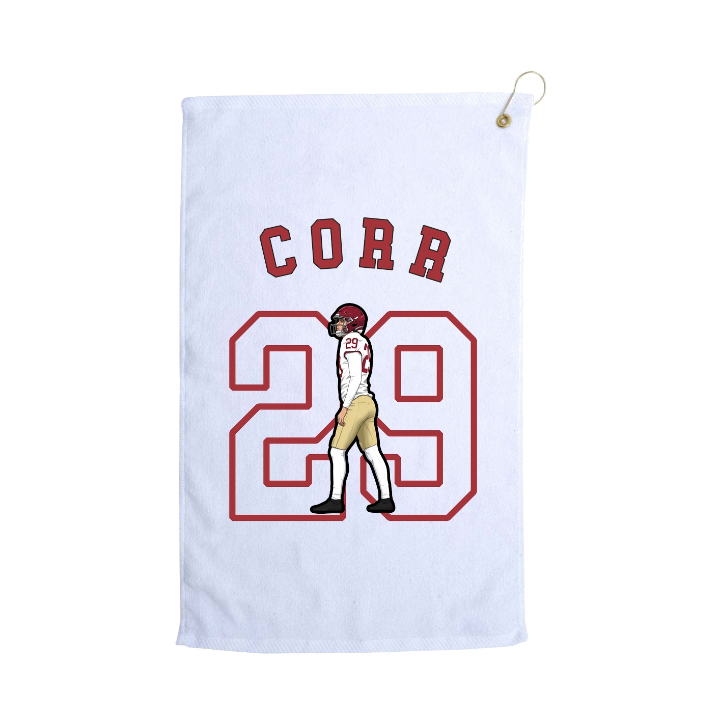 Golf Towel — Shirsey Arch in White