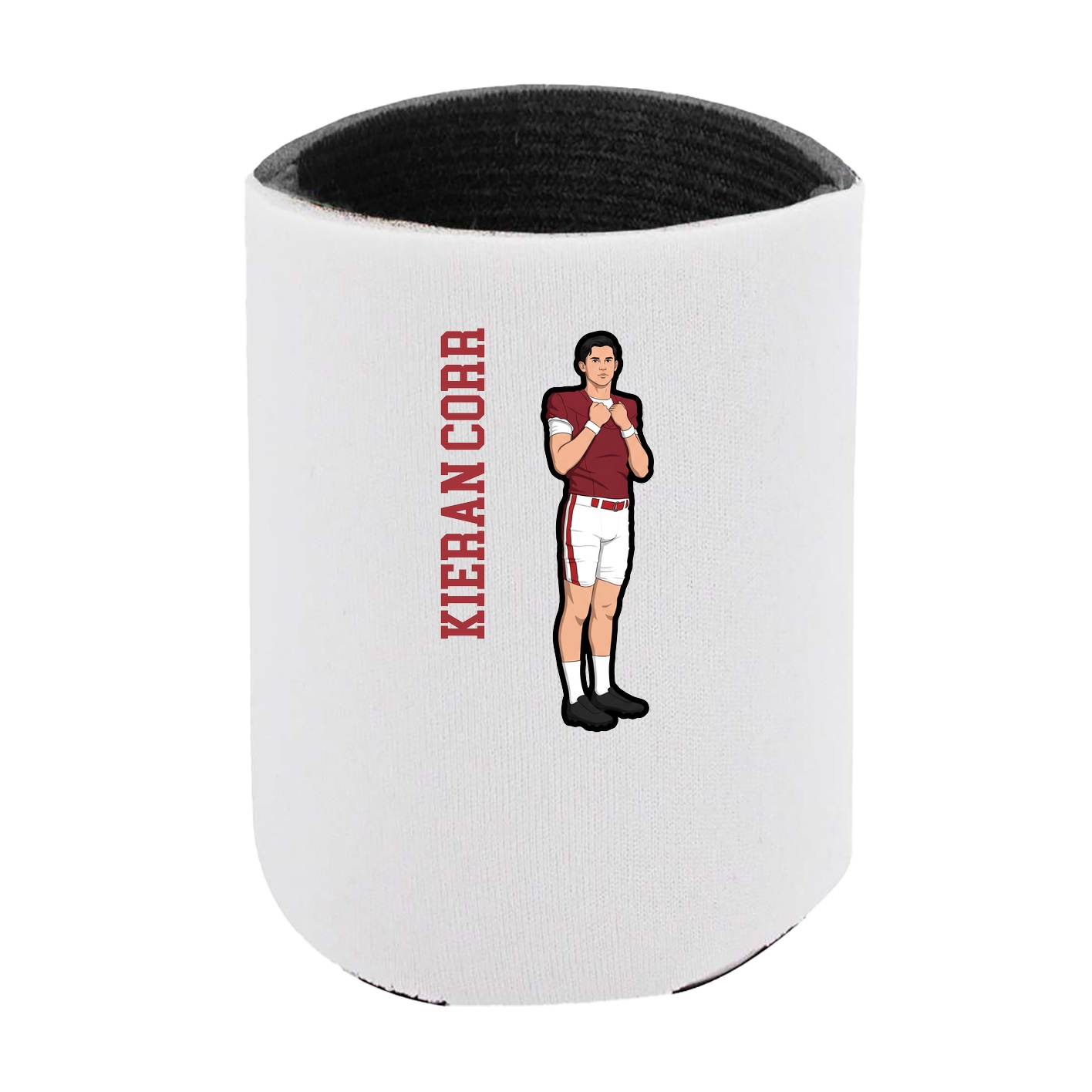 Can Holder — Name Vertical in White