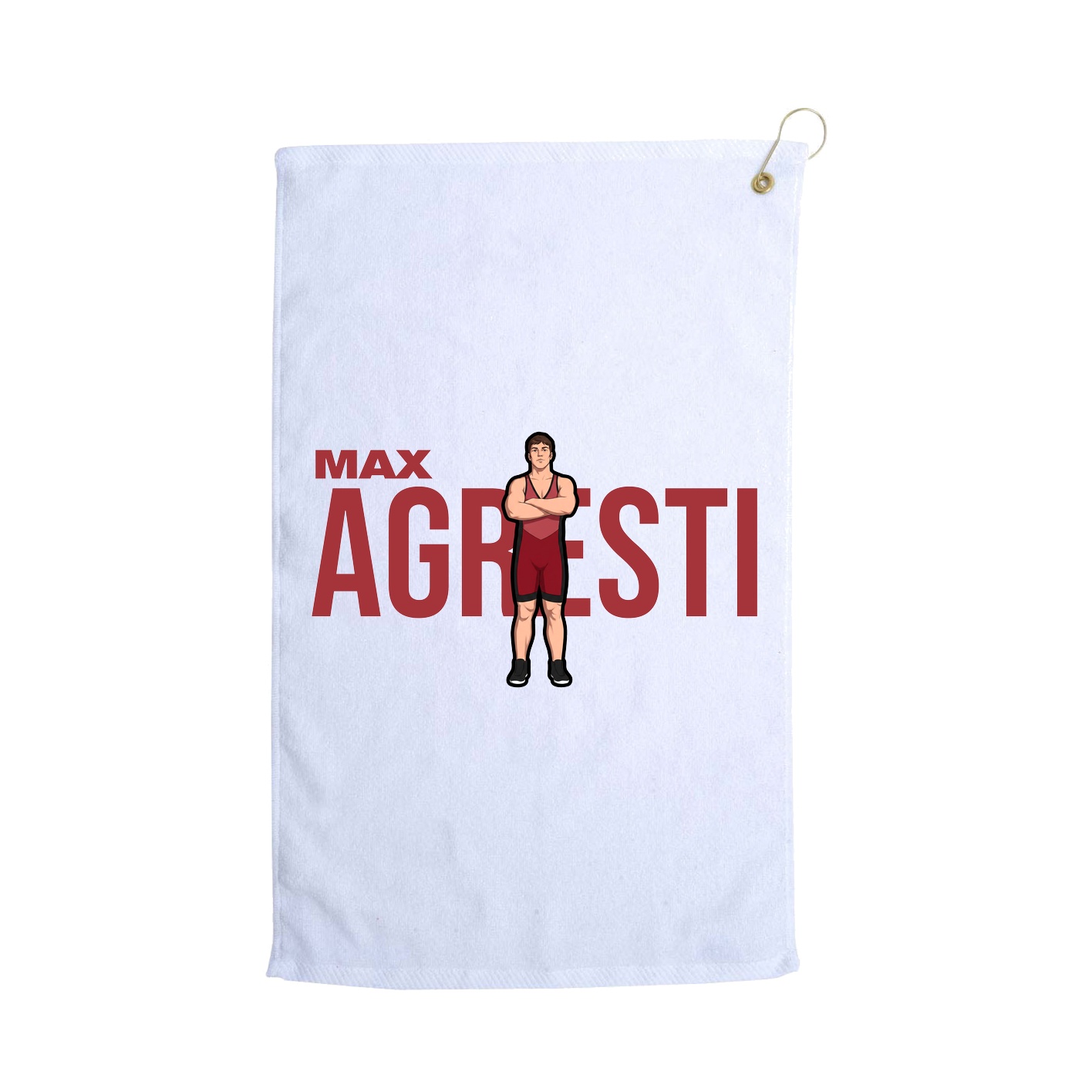 Golf Towel — Player Name in White