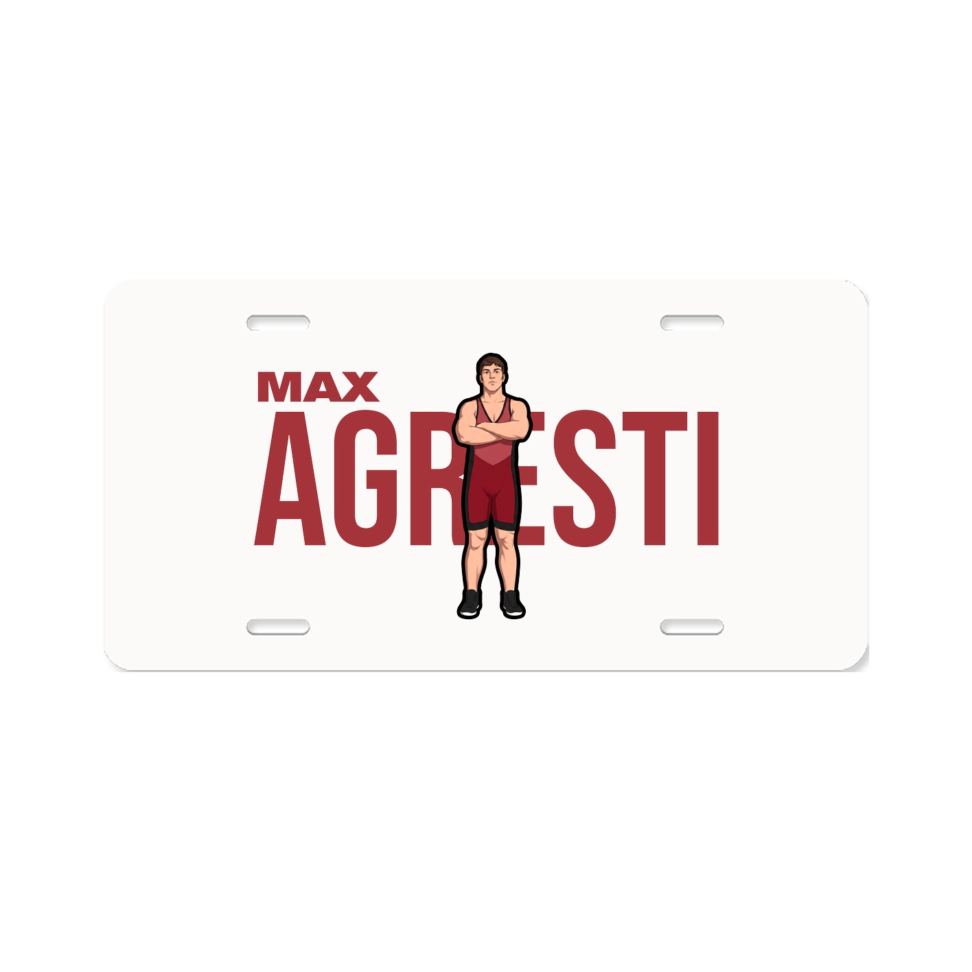 License Plate — Player Name in Classic