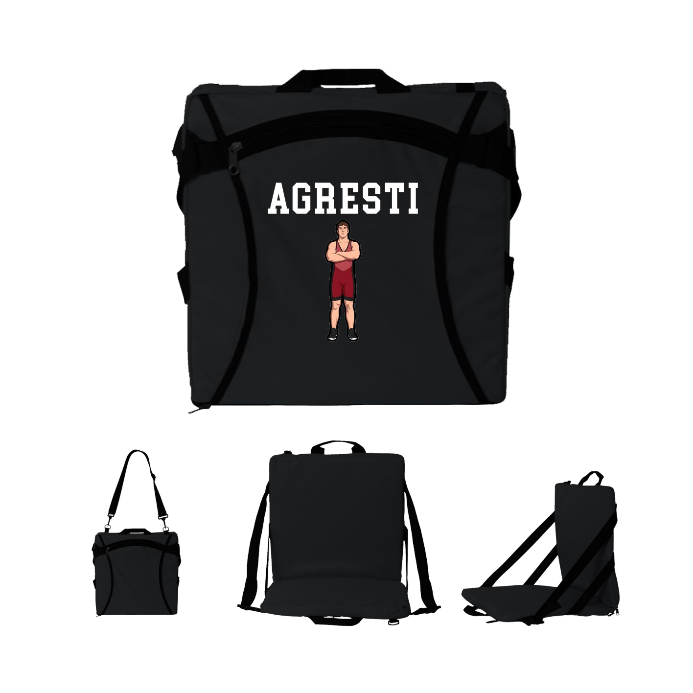 Folding Stadium Seat — Shirsey in Black