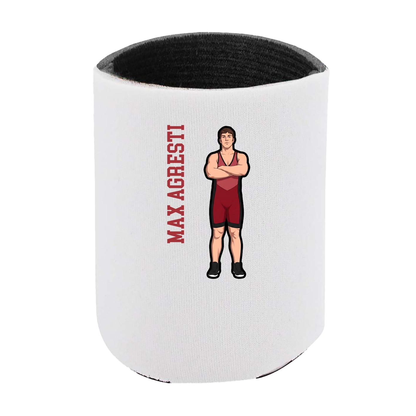 Can Holder — Name Vertical in White