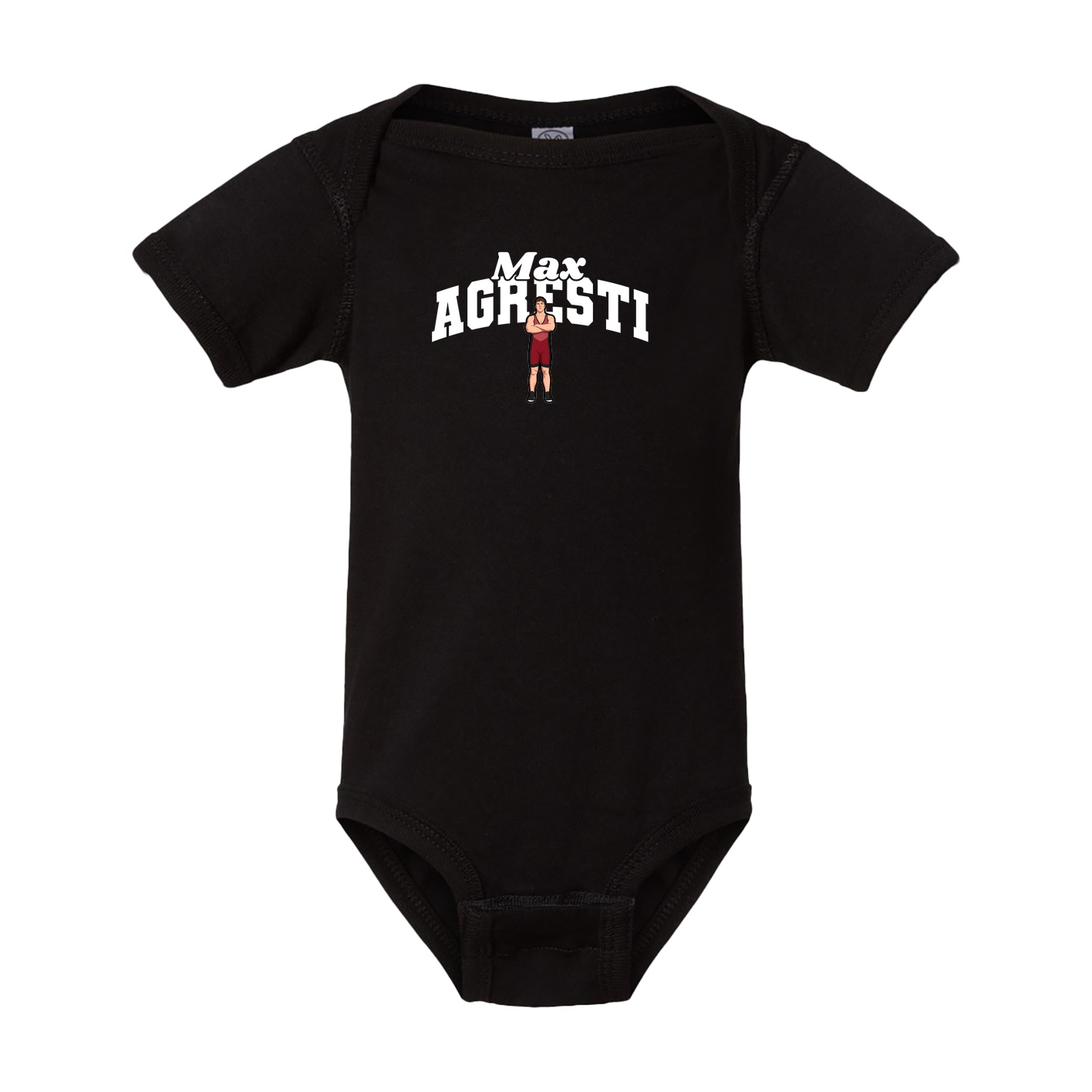 Baby Onesie — Signature Arch in Black