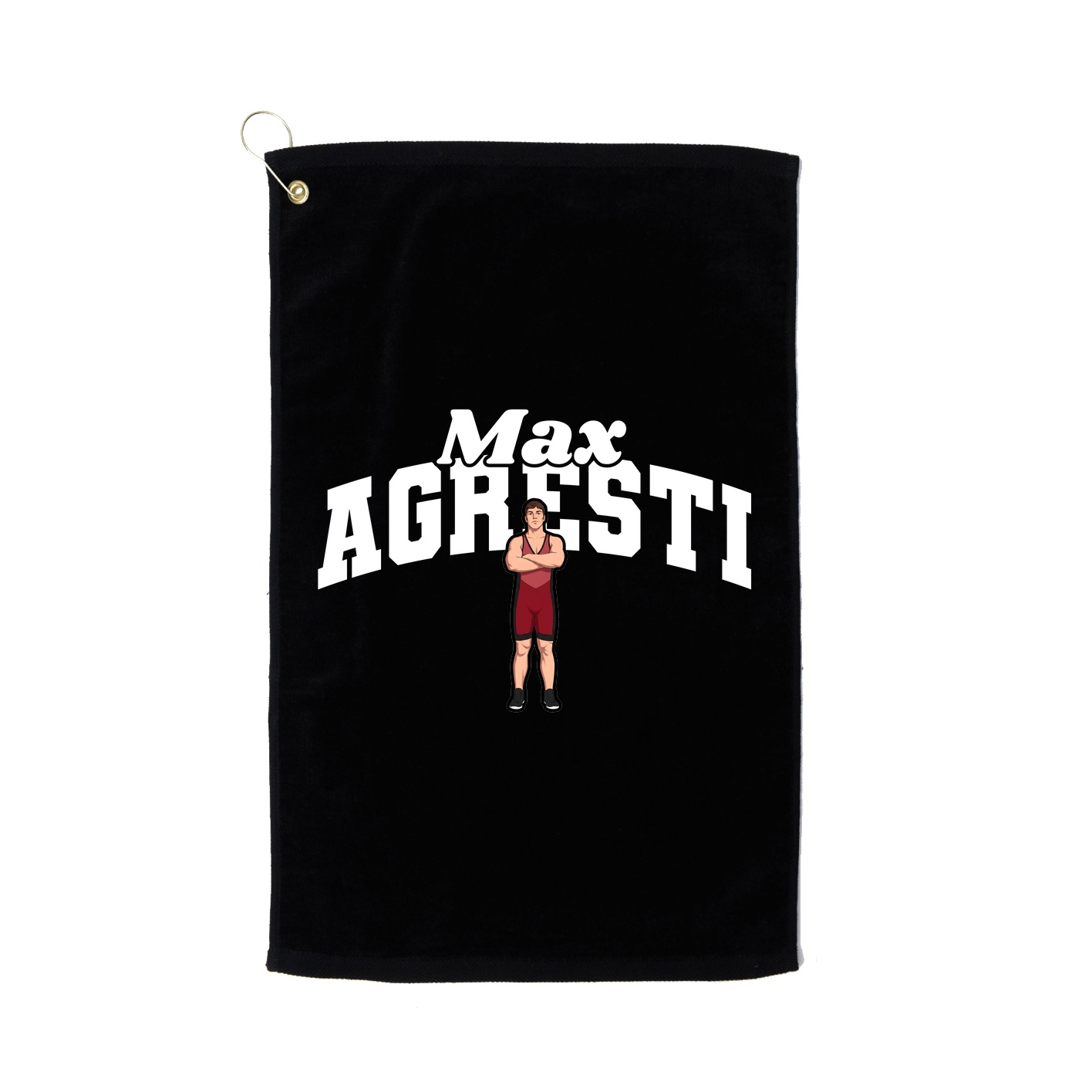 Golf Towel — Signature Arch in Black