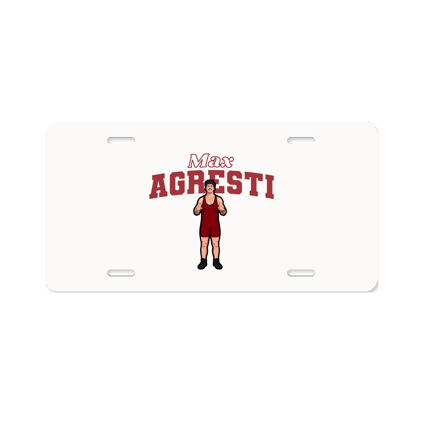 License Plate — Name Arch in Classic