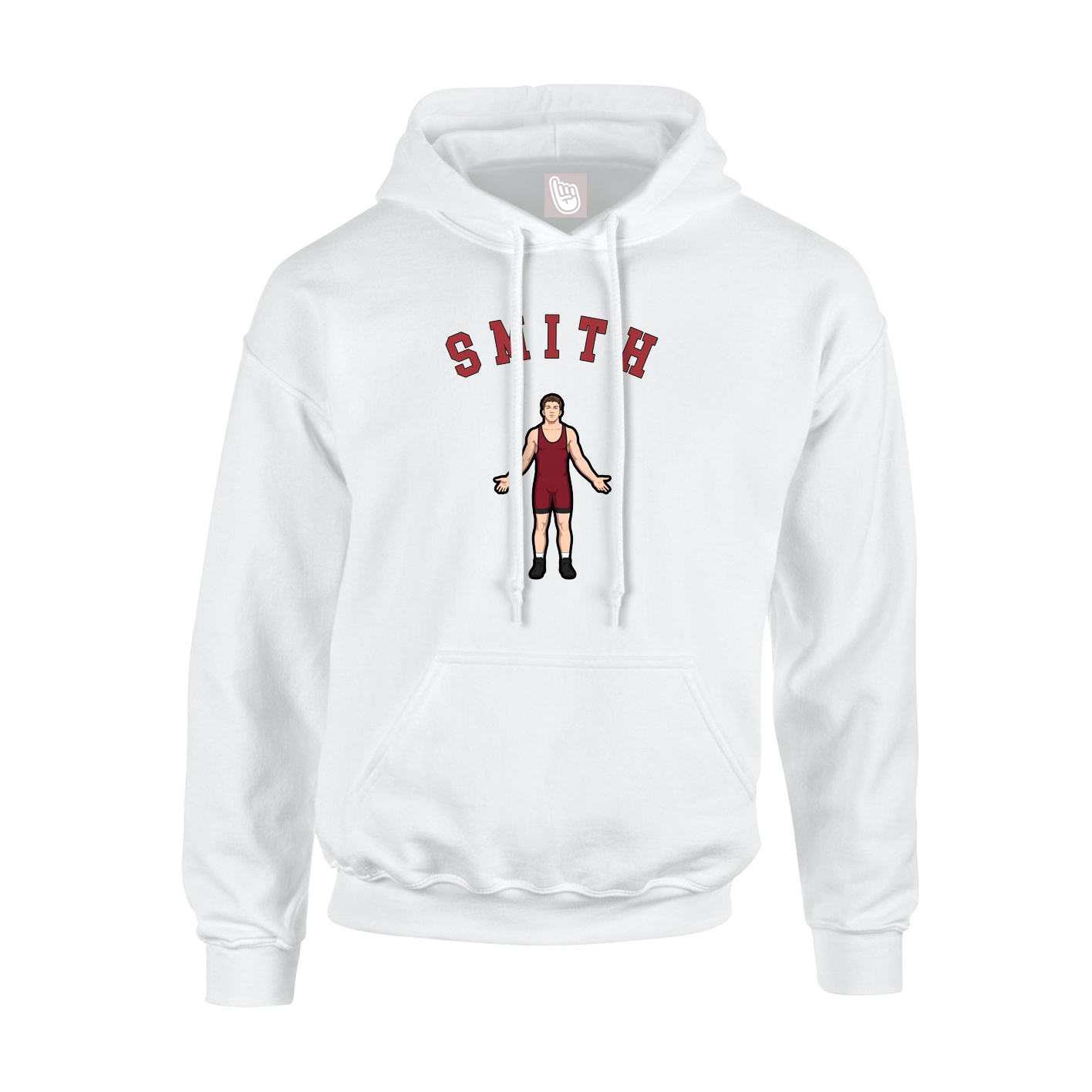 Youth Hoodie — Shirsey Arch in White
