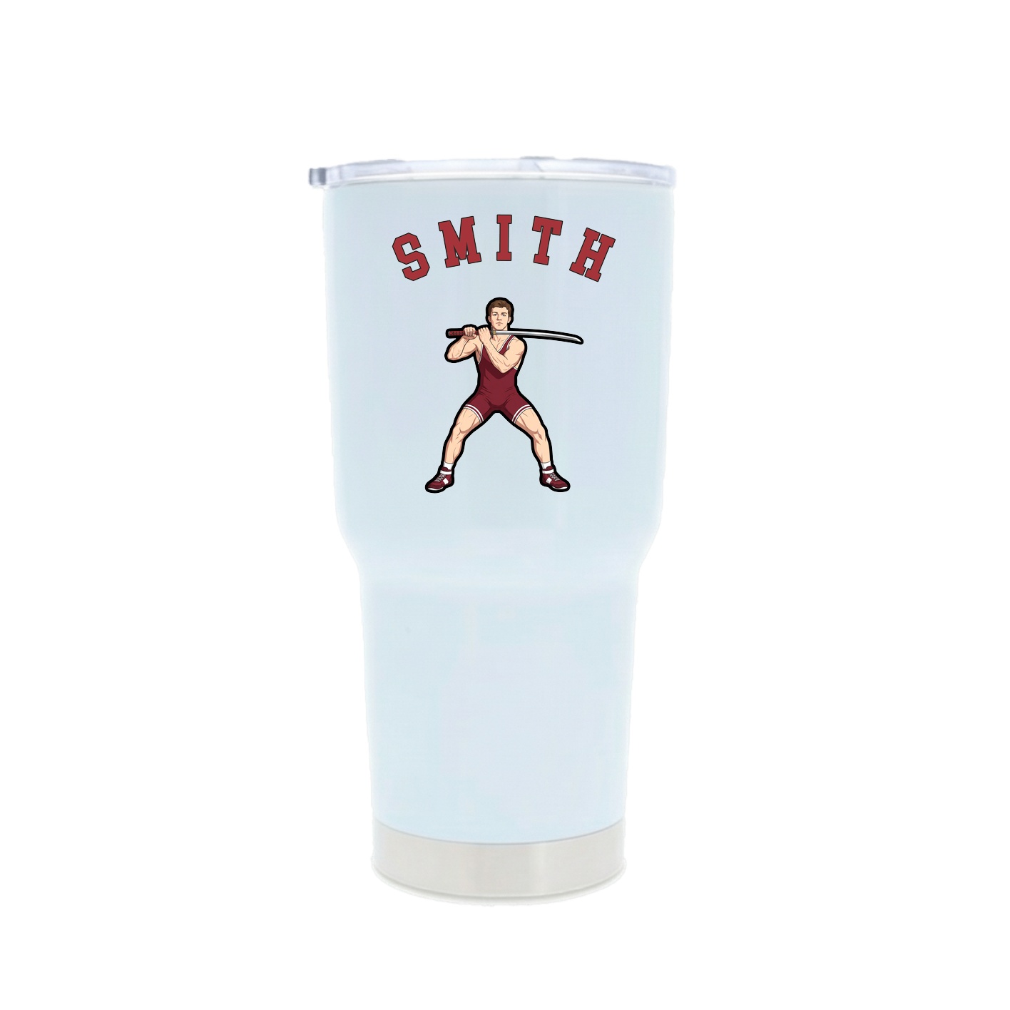 30oz Stainless Steel Tumbler — Shirsey Arch in White