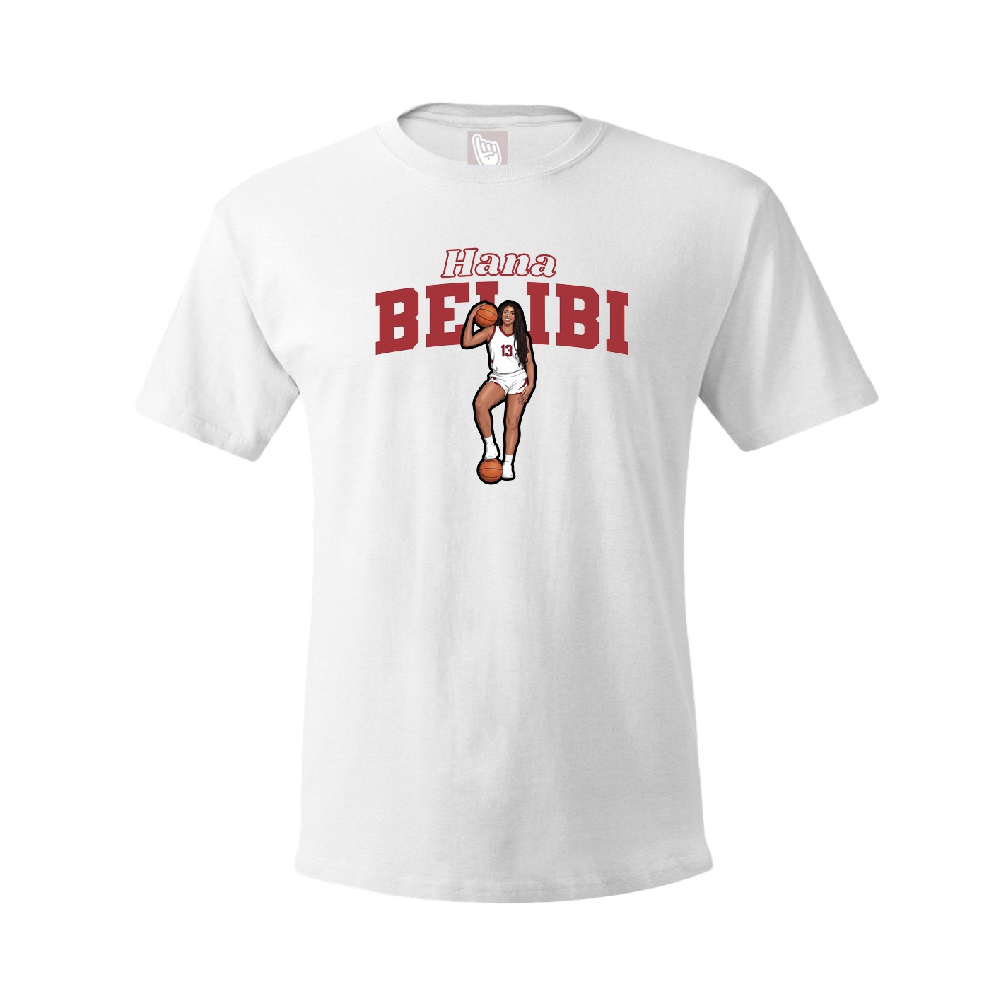Youth Tee — Name Arch in White