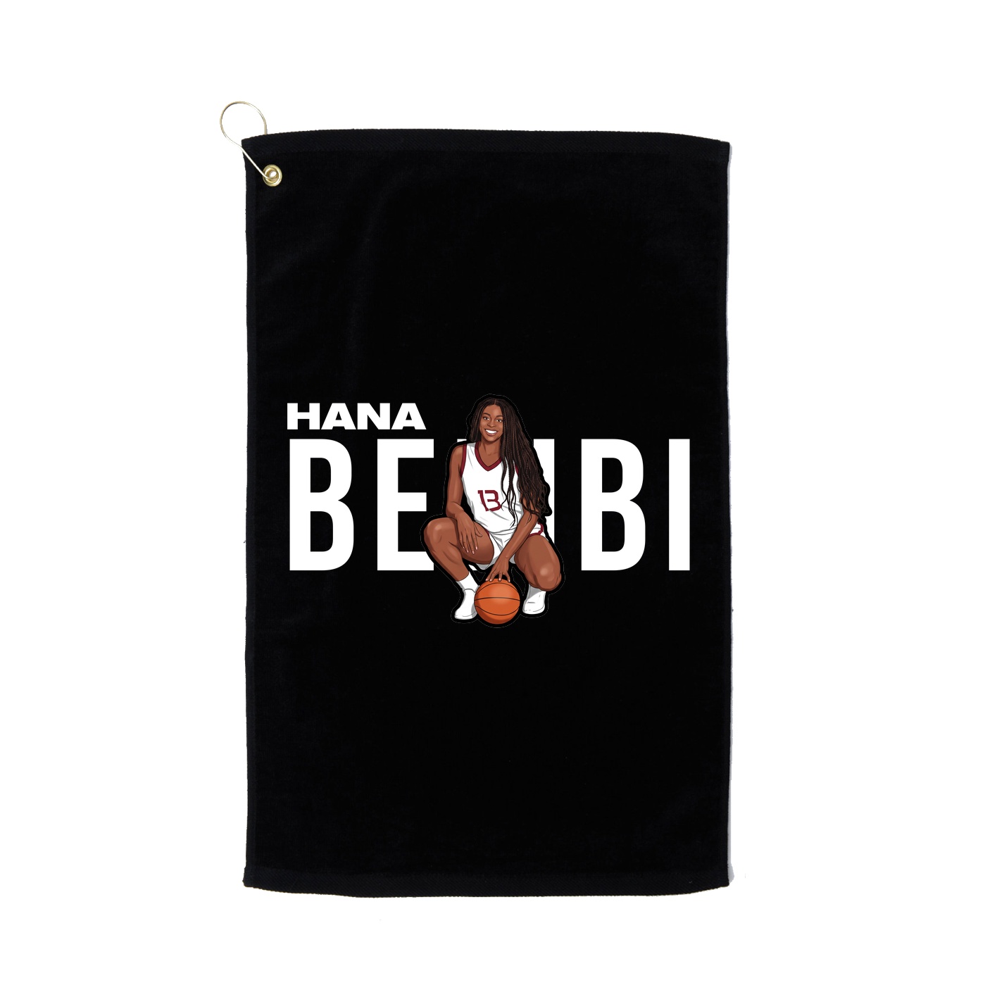 Golf Towel — Player Name in Black