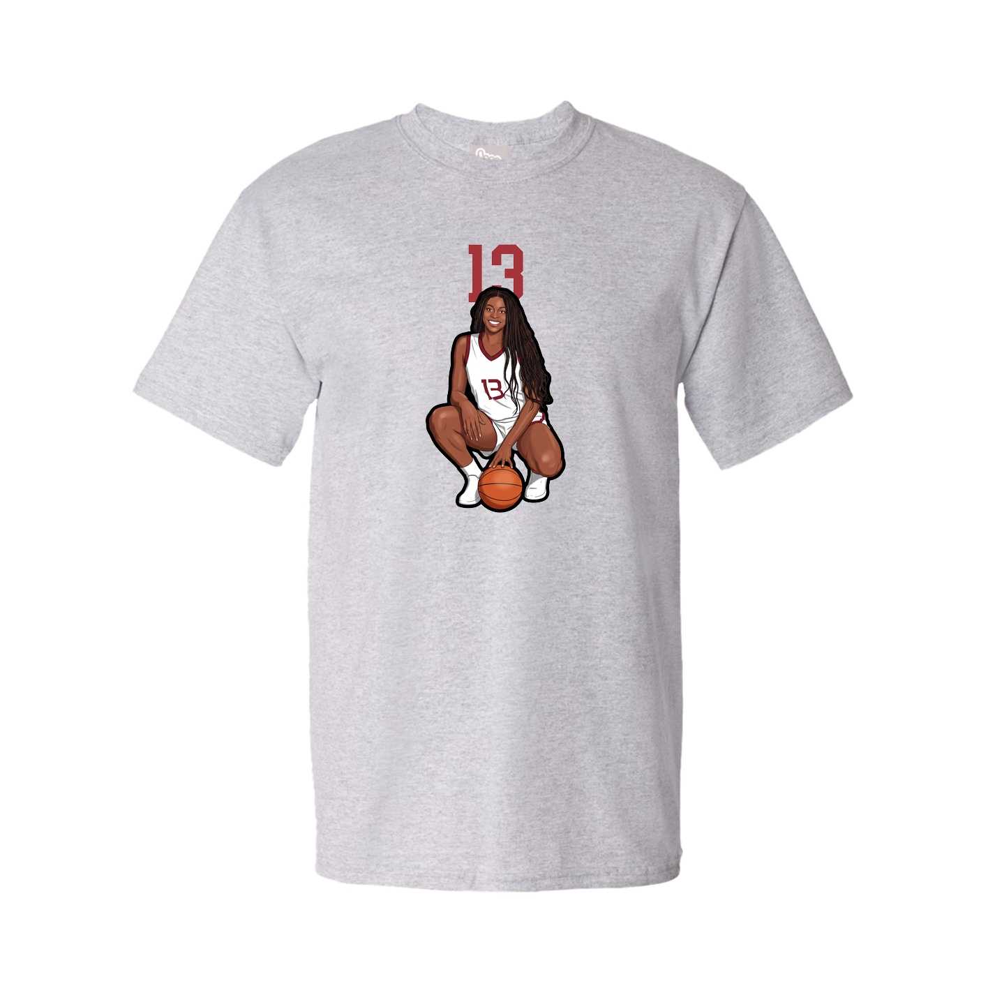 Youth Tee — Number Top in Grey