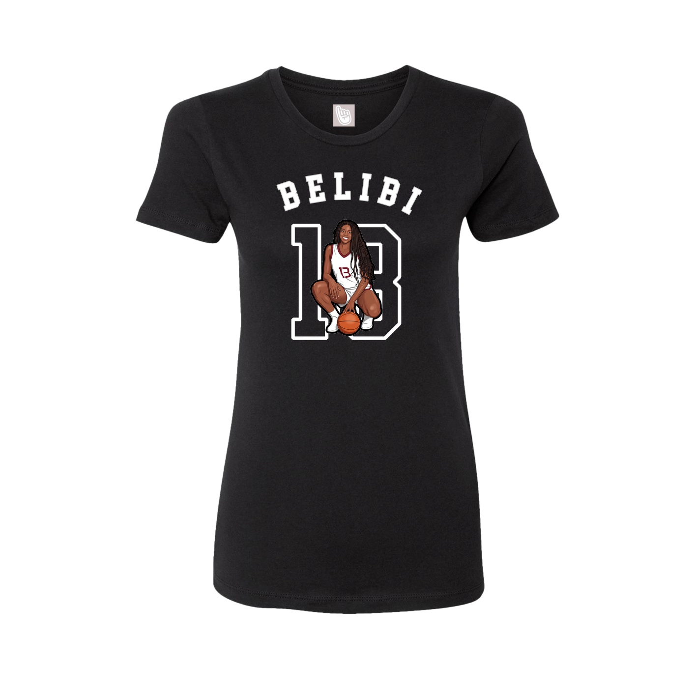 Fitted Women's Tee — Shirsey Arch in Black